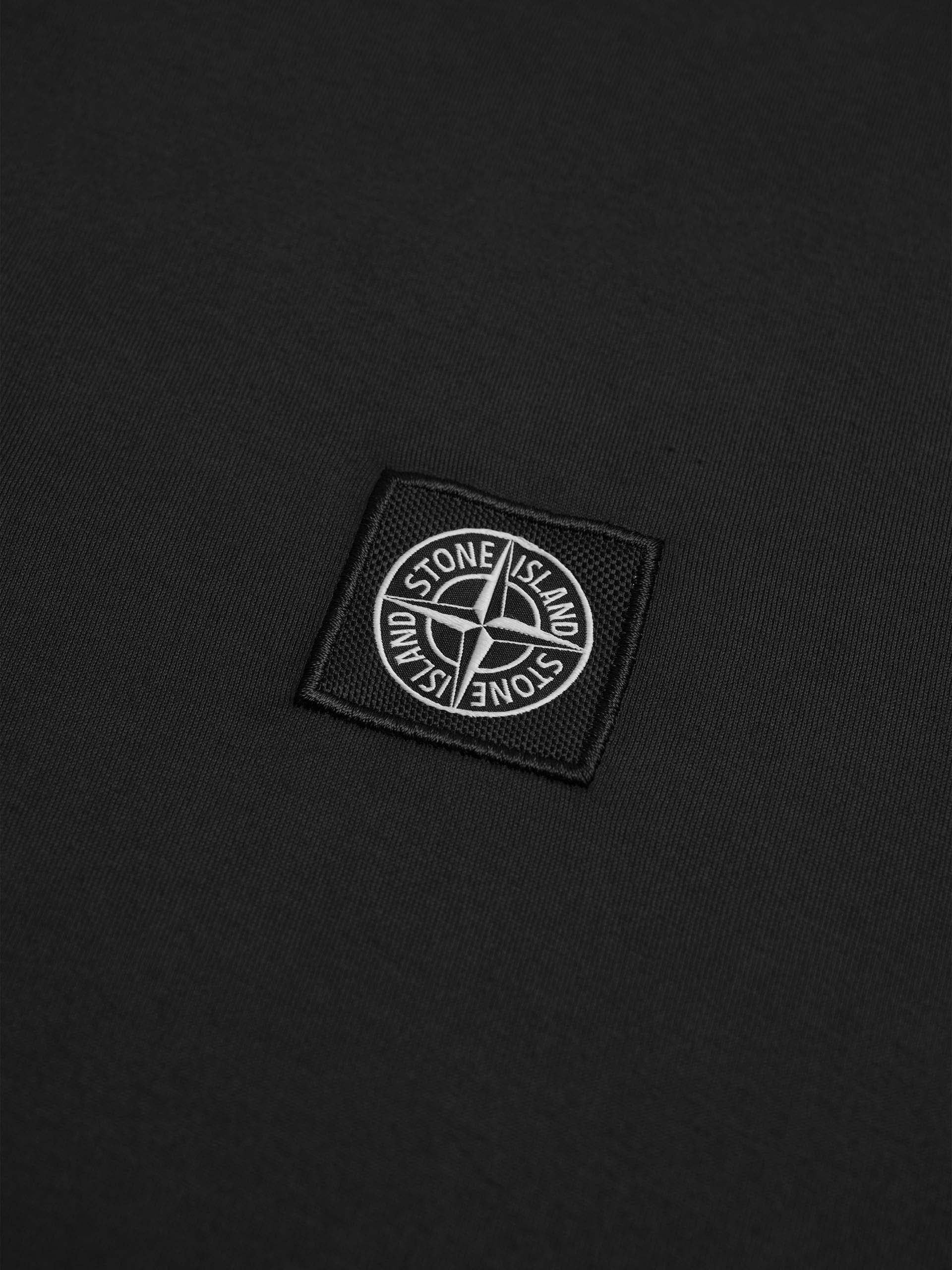 STONE ISLAND - T-Shirt mit Kompass-Logo für Herren in Schwarz - Black