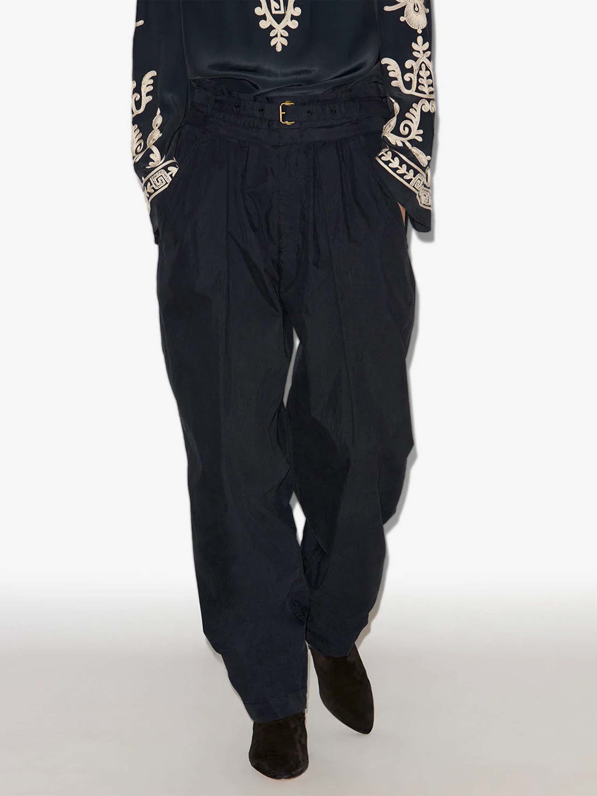 MARANT ETOILE - Celia Hose aus Baumwolle für Damen in Verblasstes Schwarz - Faded black