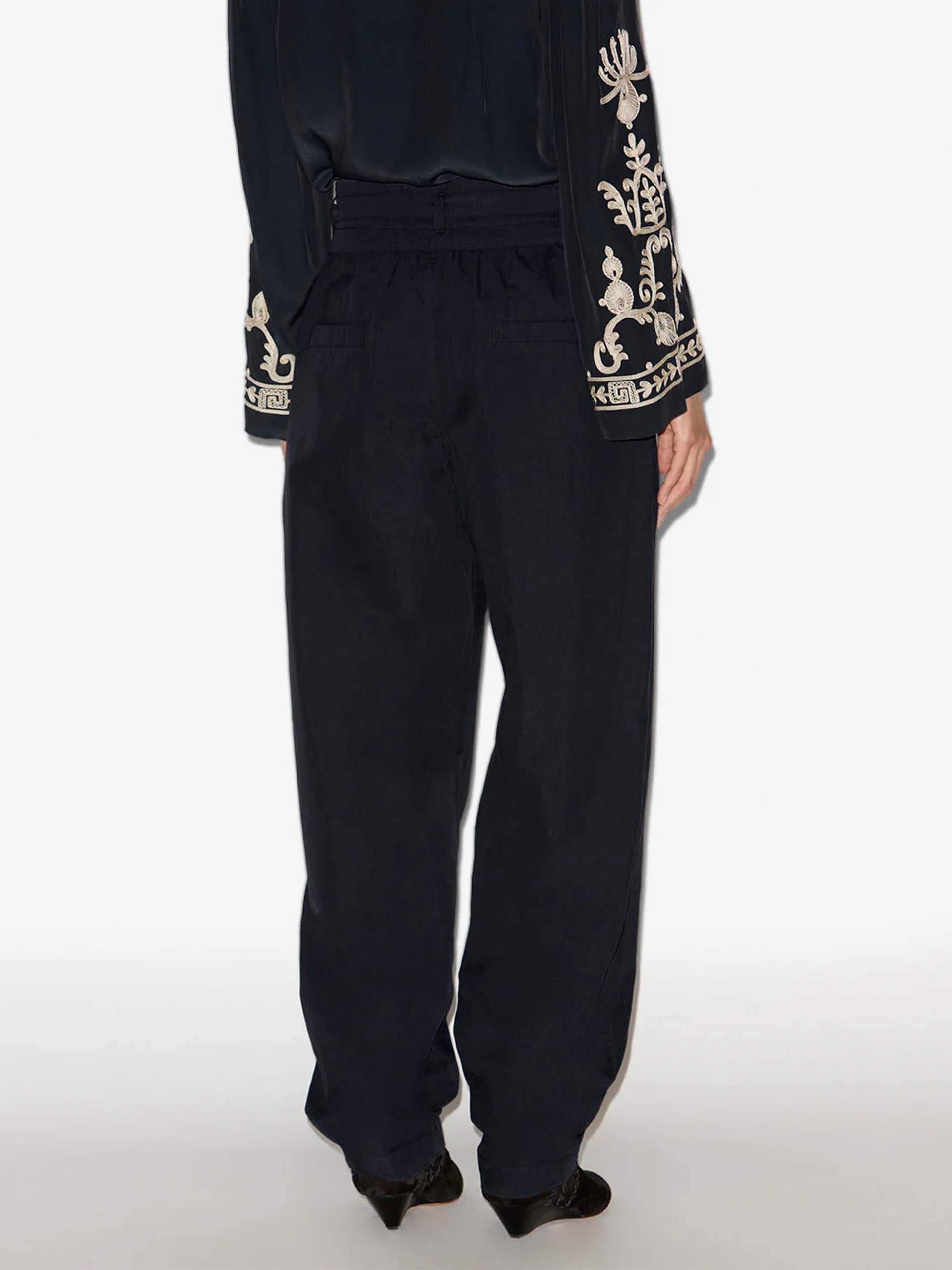 MARANT ETOILE - Celia Hose aus Baumwolle für Damen in Verblasstes Schwarz - Faded black