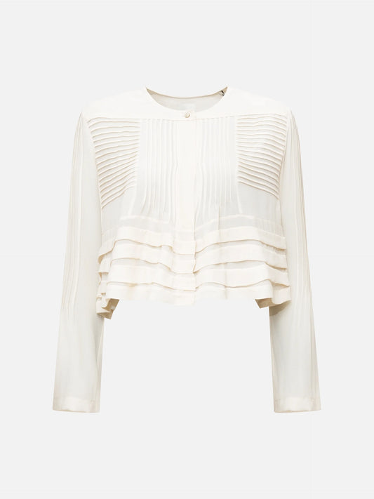 ISABEL MARANT - Carolia Bluse aus Seidengeorgette für Damen in Ecru