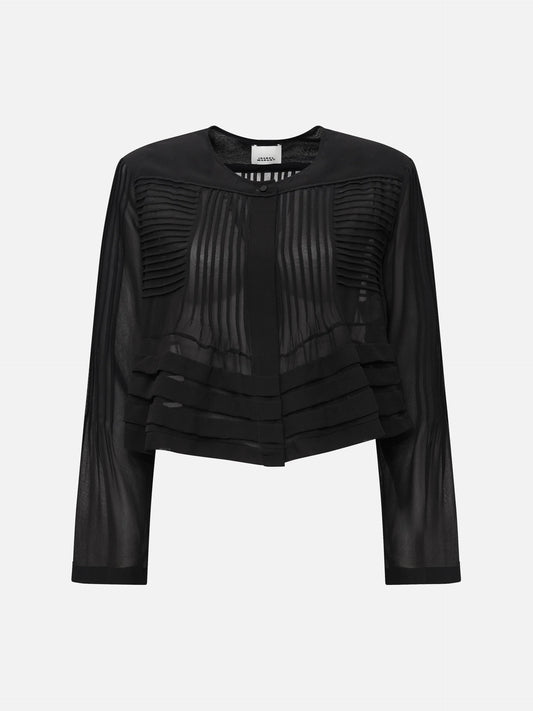 ISABEL MARANT - Carolia Bluse aus Seidengeorgette für Damen in Schwarz - Black