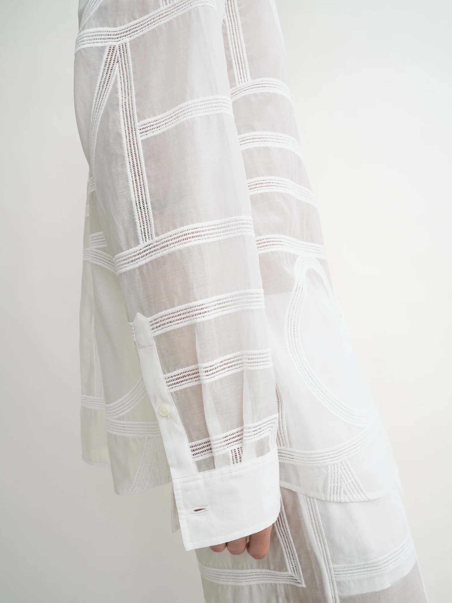 TOTEME - Hemd mit gehäkeltem Monogramm für Damen