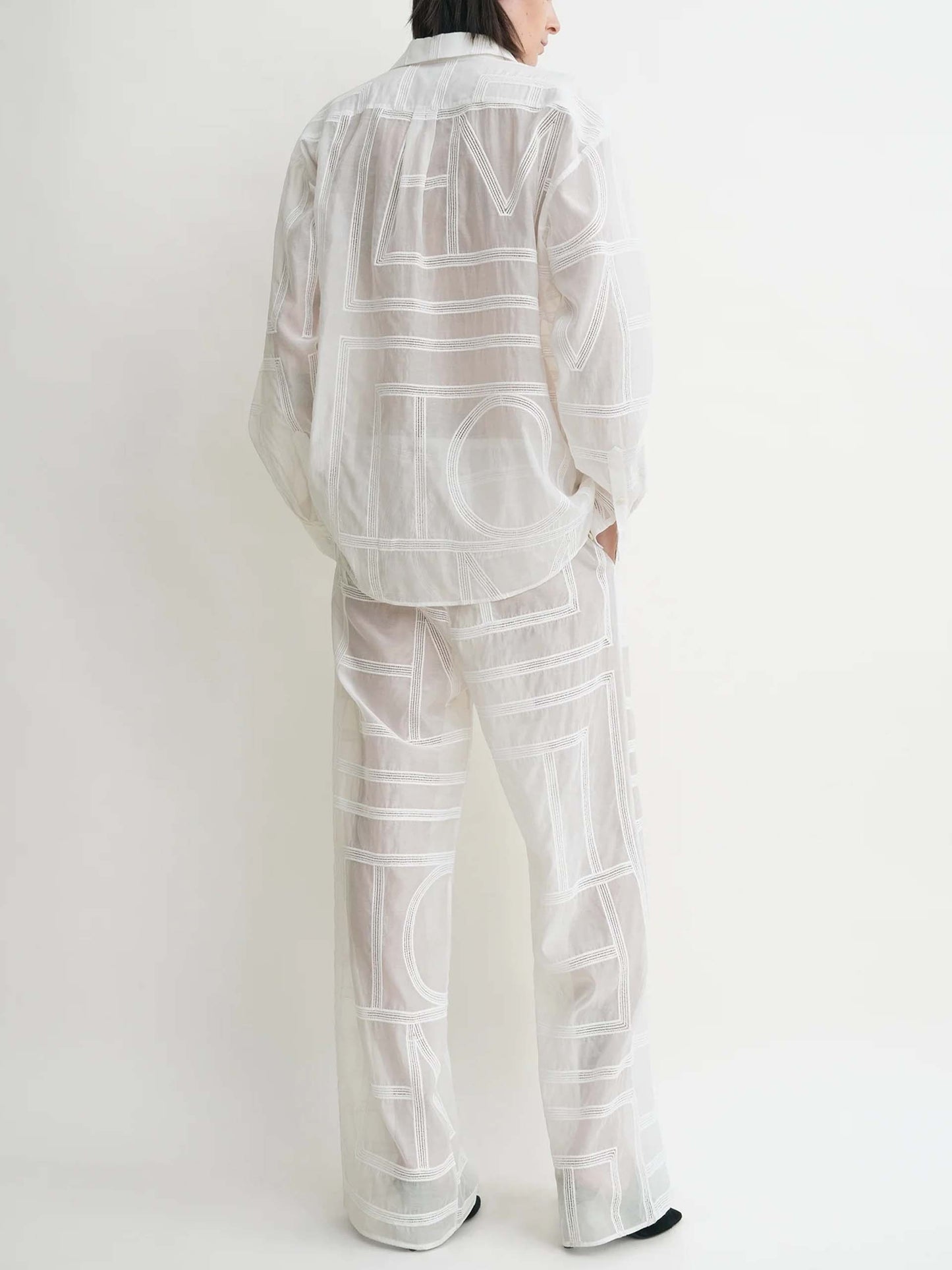 TOTEME - Hemd mit gehäkeltem Monogramm für Damen