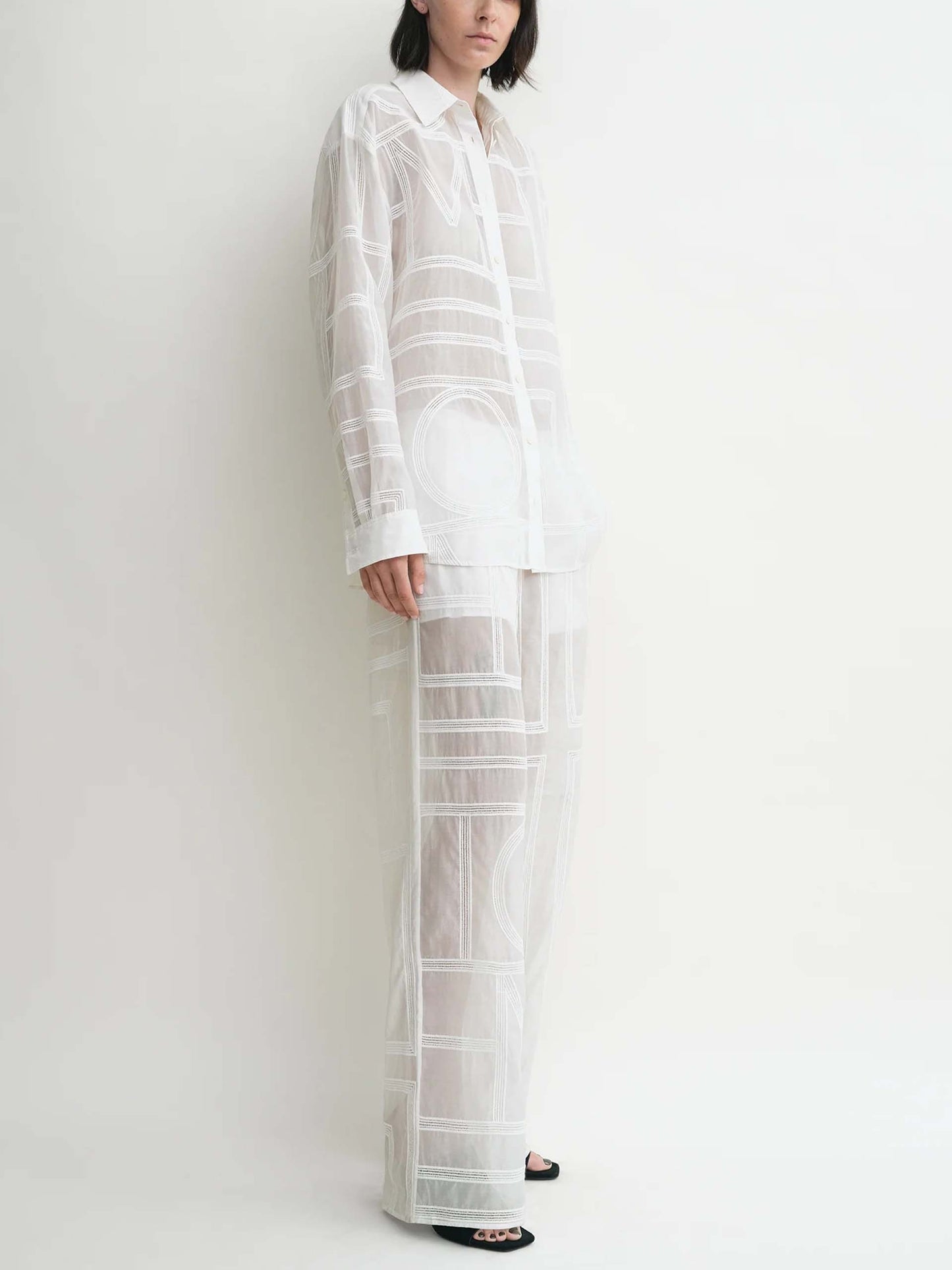 TOTEME - Hemd mit gehäkeltem Monogramm für Damen