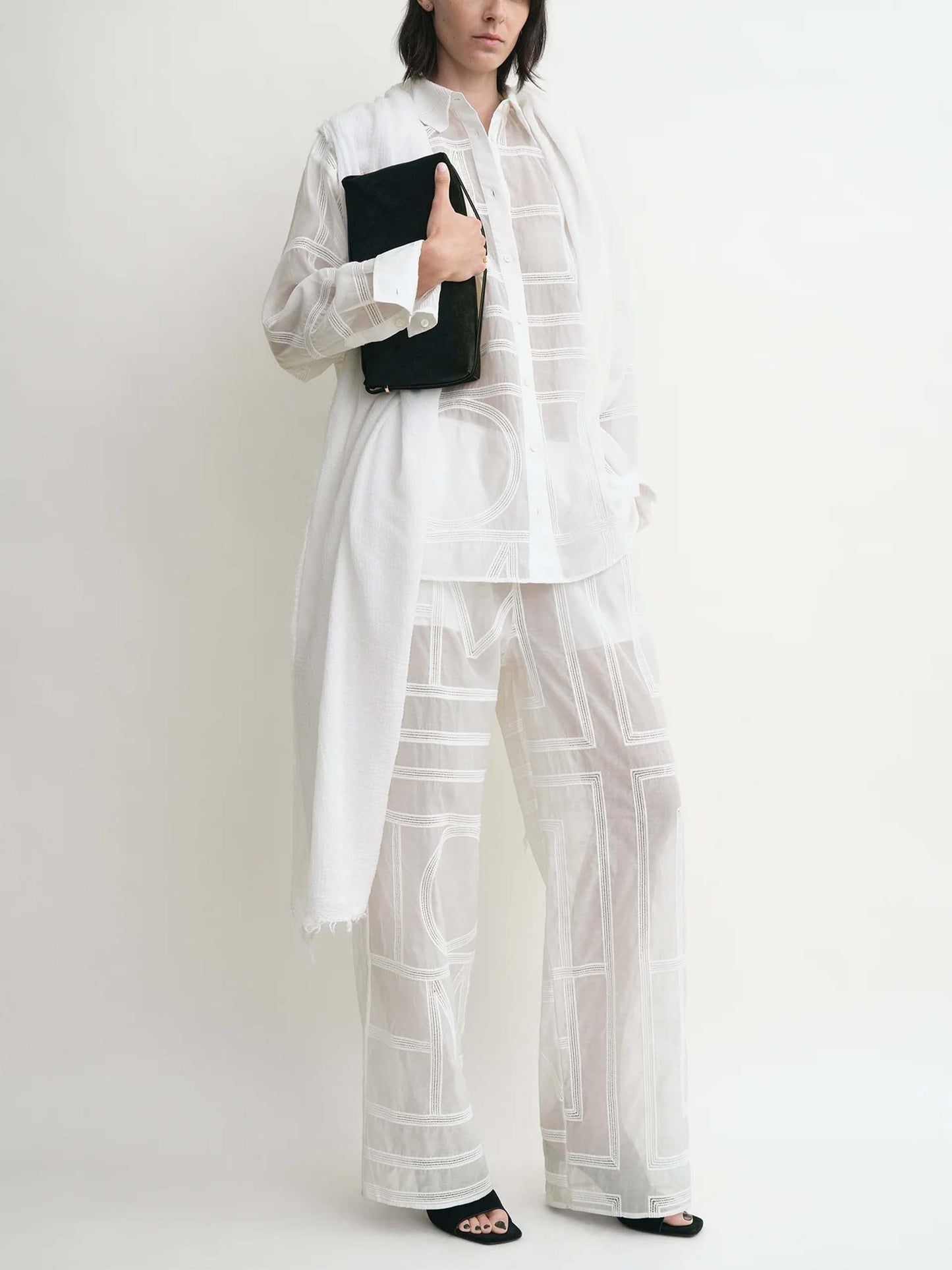 TOTEME - Hemd mit gehäkeltem Monogramm für Damen