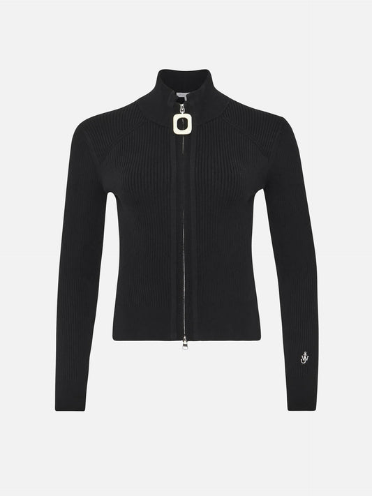 JW ANDERSON - Strickjacke aus Baumwollmix für Damen in Schwarz - Black