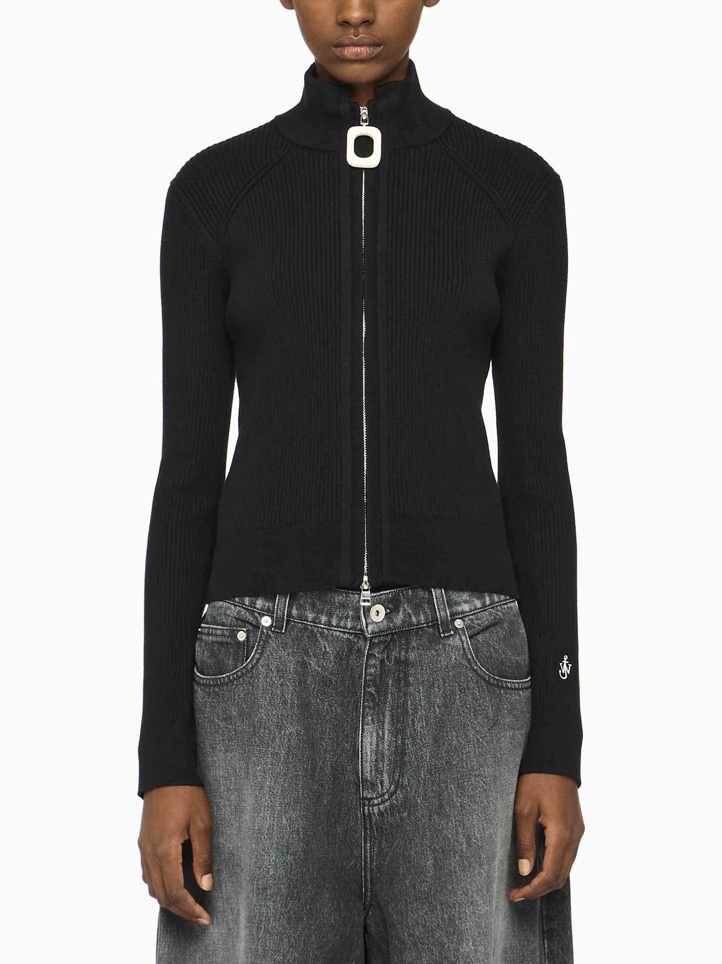 JW ANDERSON - Strickjacke aus Baumwollmix für Damen in Schwarz - Black