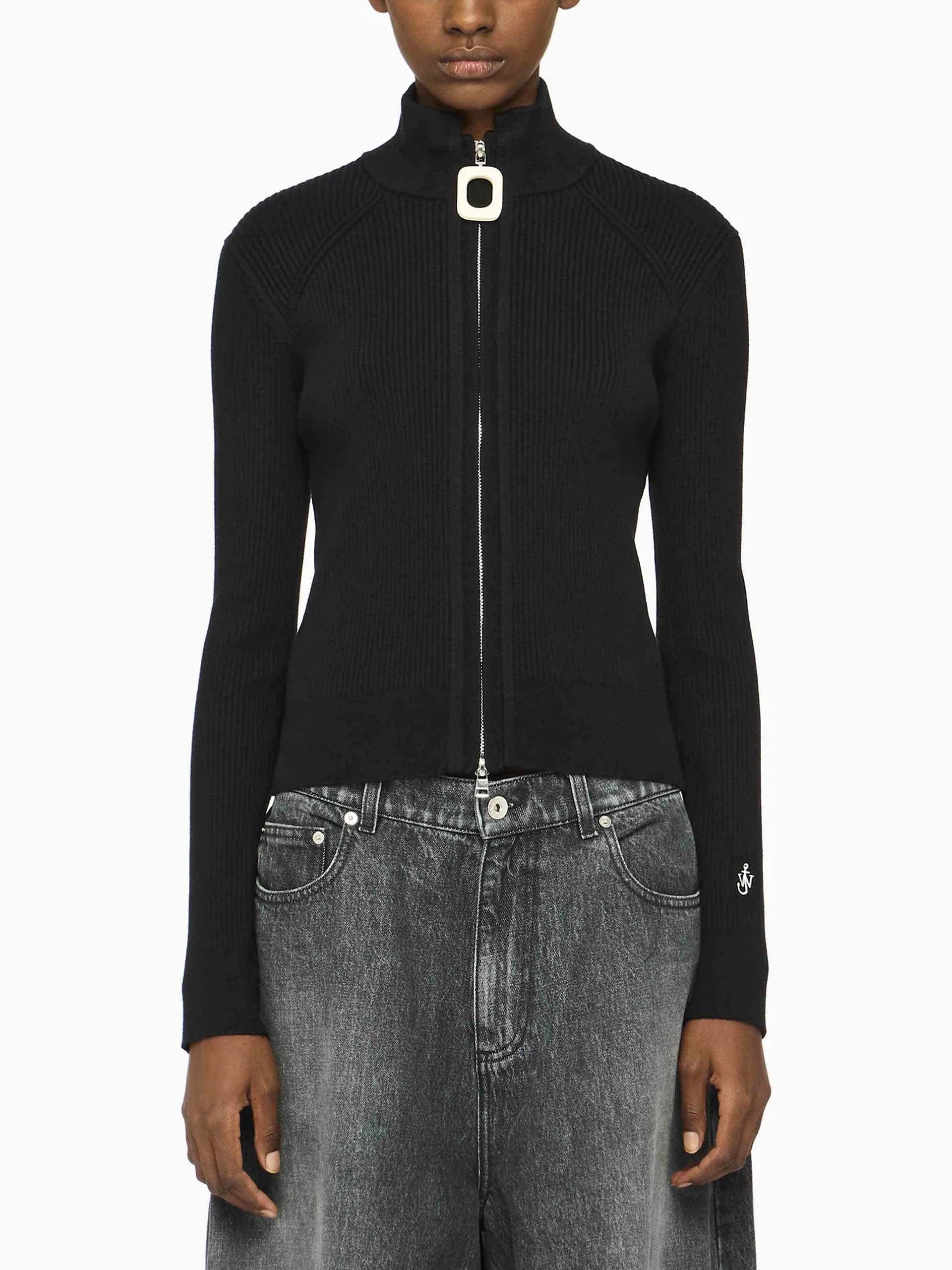 JW ANDERSON - Strickjacke aus Baumwollmix für Damen in Schwarz - Black