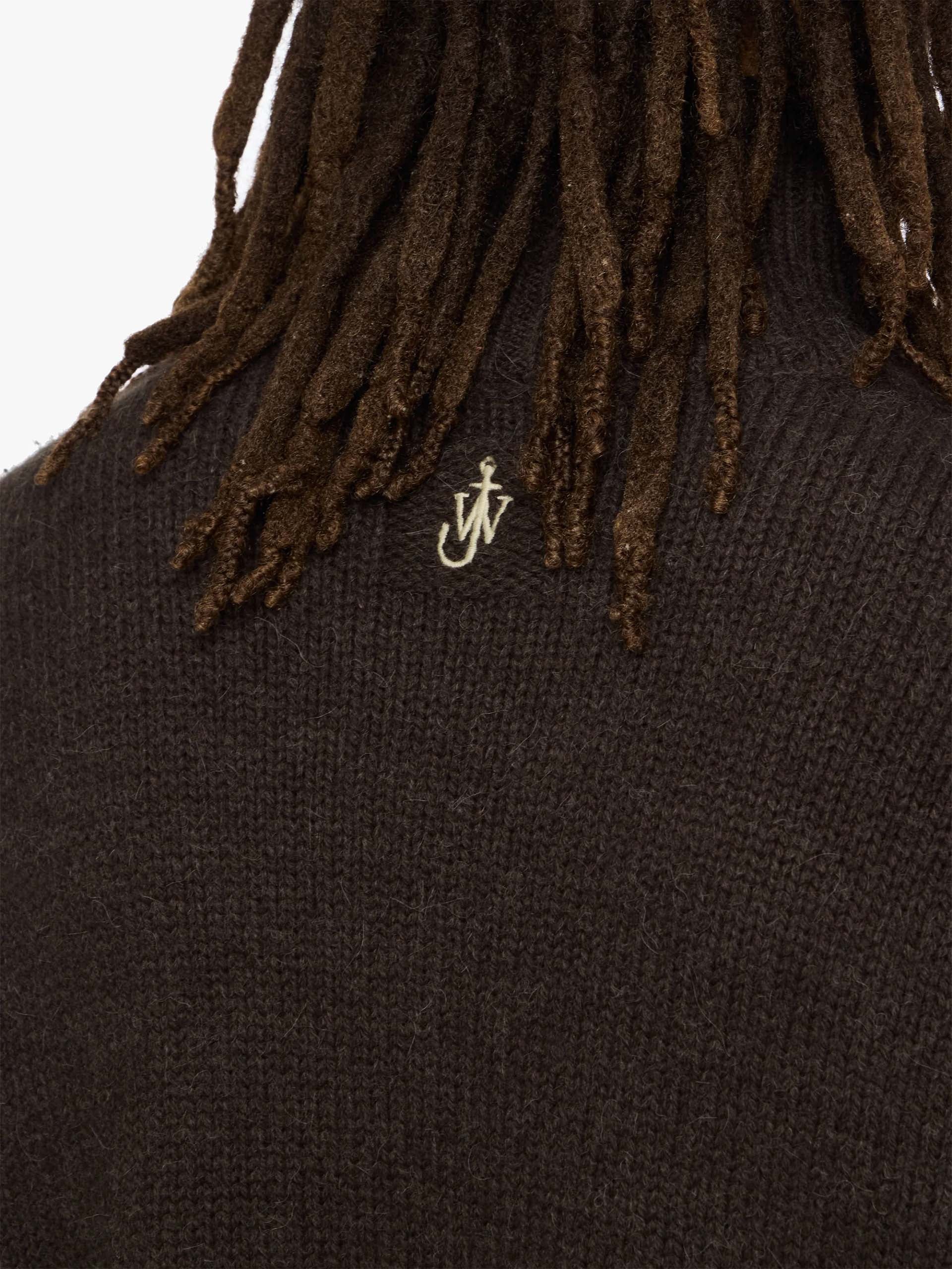 JW ANDERSON - Zweifarbiger Rollkragenpullover mit Brusttasche