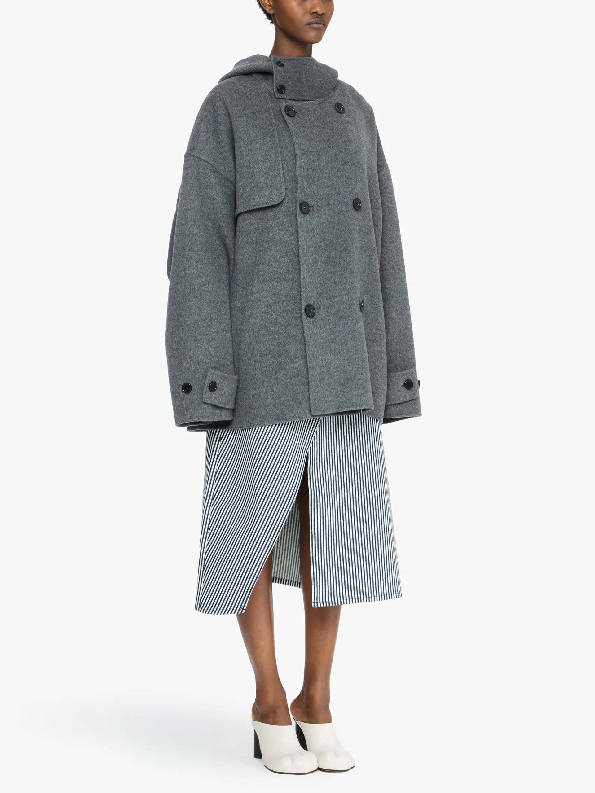 JW ANDERSON - Oversized-Peacoat aus Wolle für Damen
