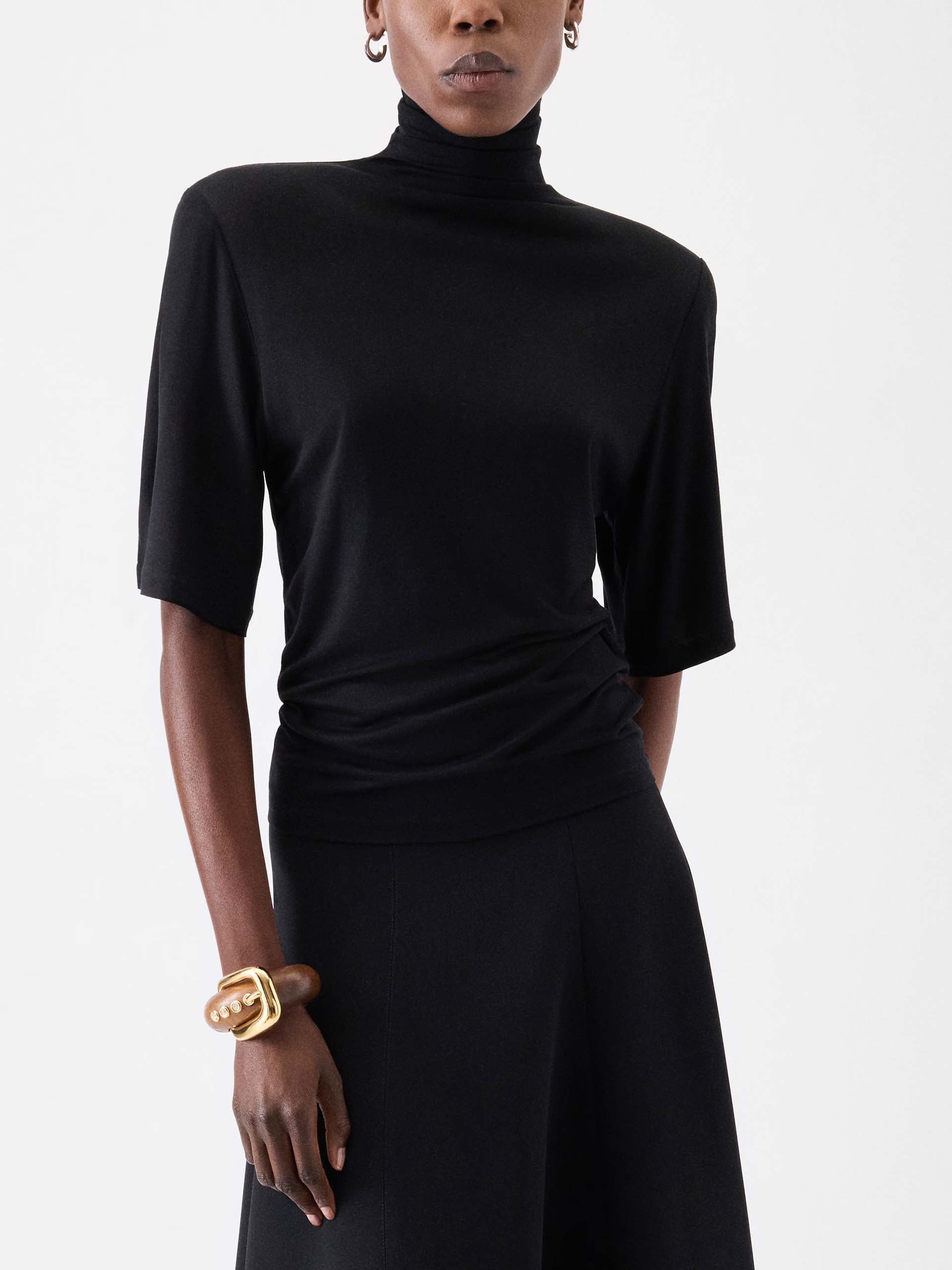 JACQUEMUS - Spallina T-Shirt mit Rollkragen für Damen