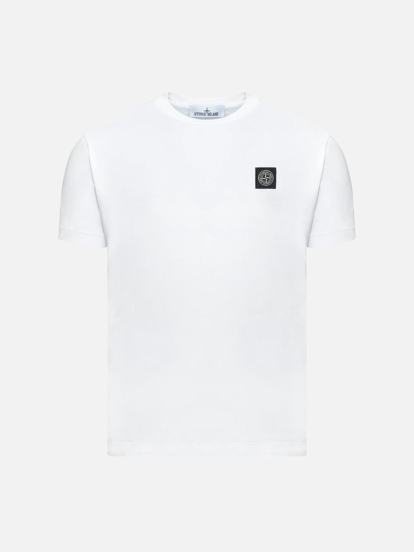STONE ISLAND - T-Shirt mit Kompass-Logo für Herren in Weiß - White