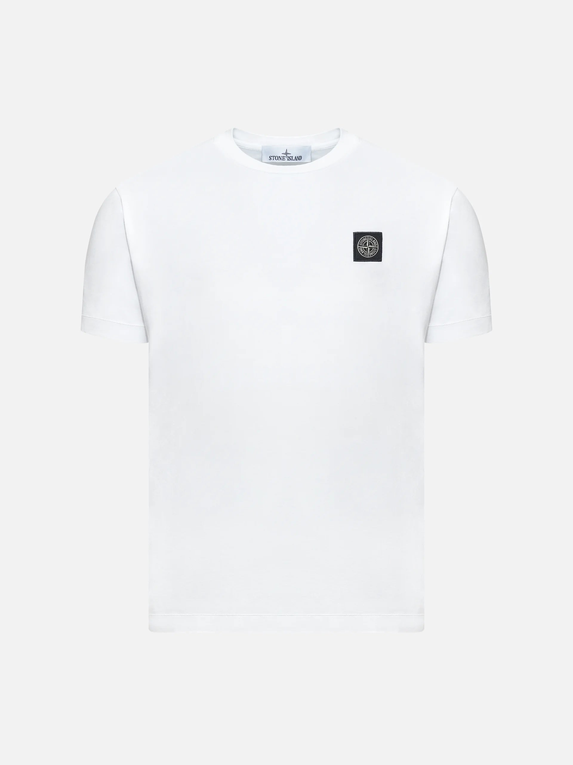 STONE ISLAND - T-Shirt mit Kompass-Logo für Herren in Weiß - White