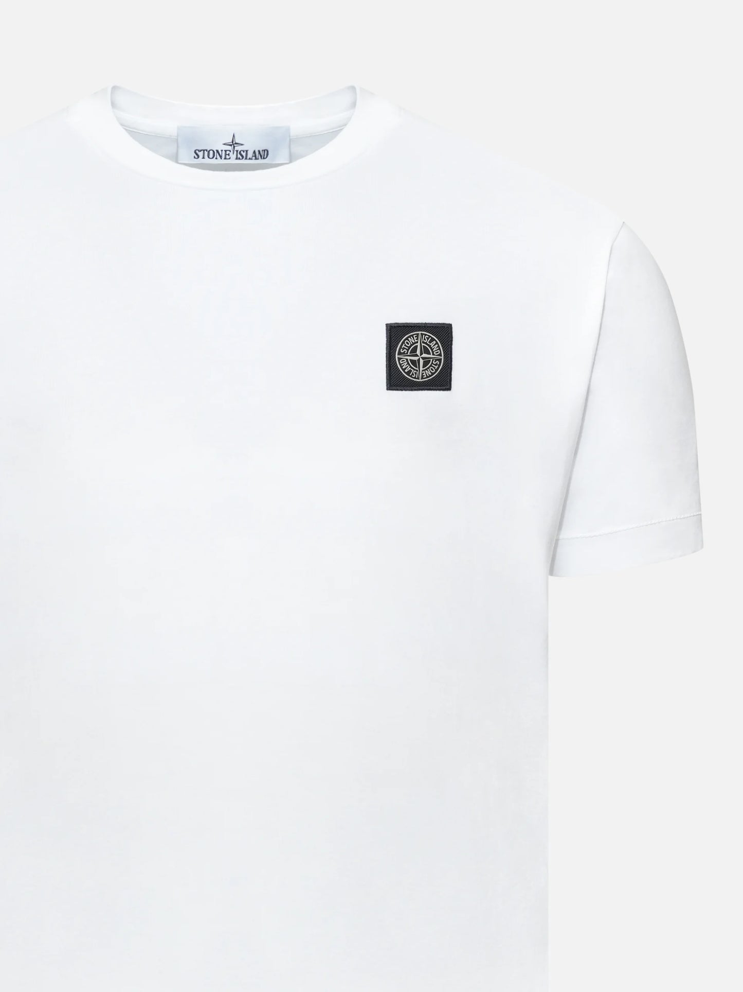STONE ISLAND - T-Shirt mit Kompass-Logo für Herren in Weiß - White