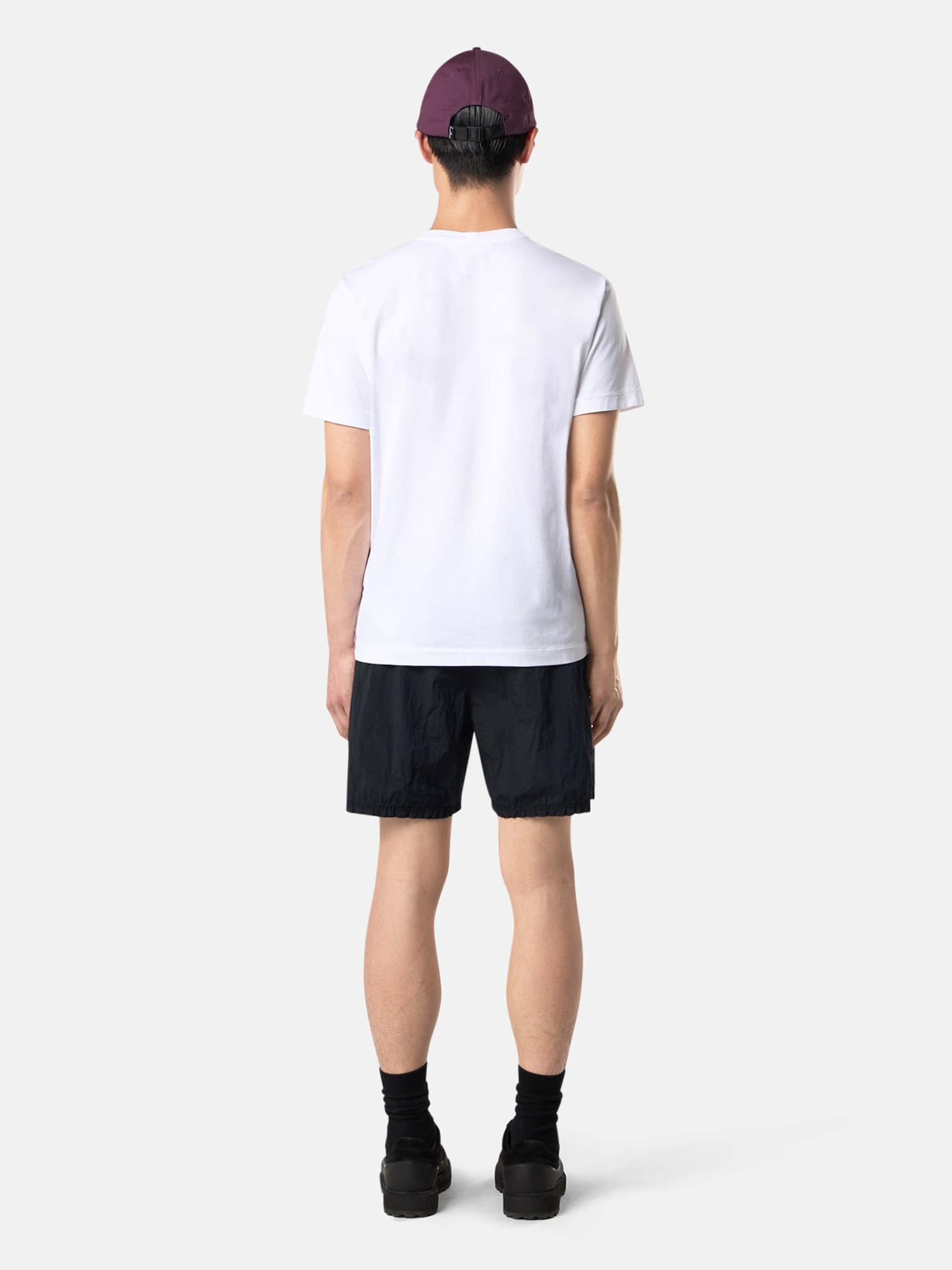 STONE ISLAND - T-Shirt mit Kompass-Logo für Herren in Weiß - White