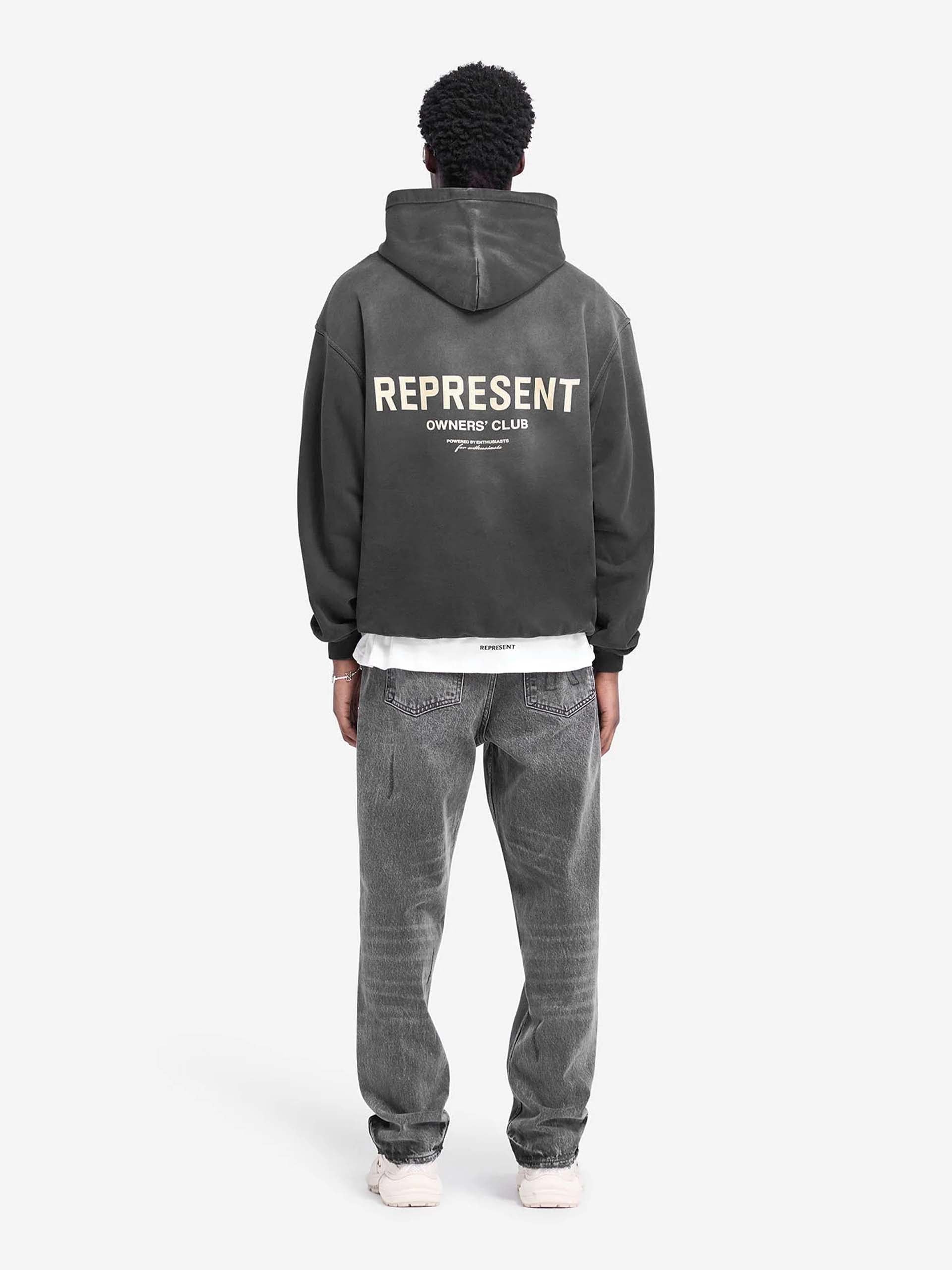 REPRESENT - Owners Club Hoodie für Herren in Vintage Schwarz - Vintage black