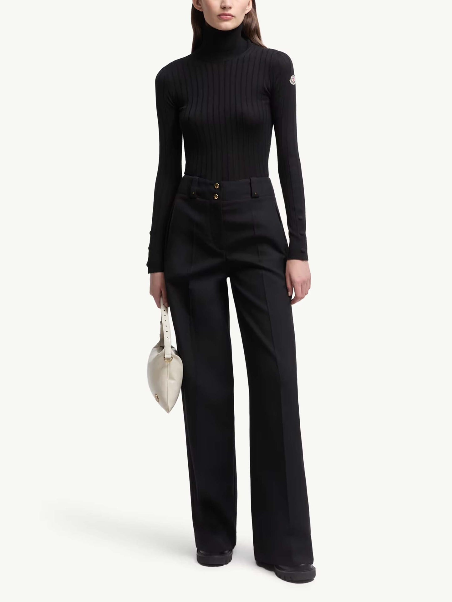 MONCLER - Rollkragenpullover mit Logo für Damen