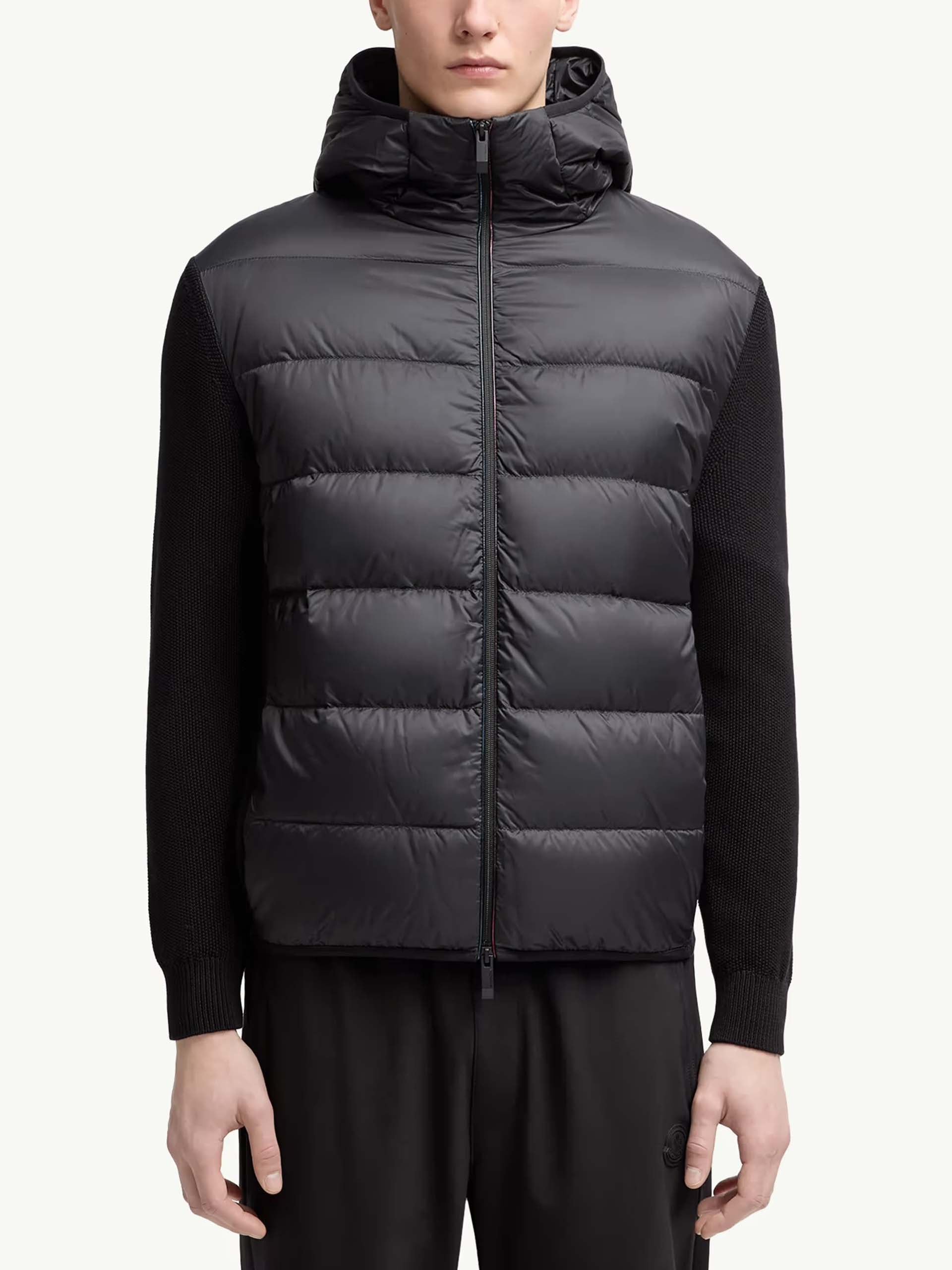 MONCLER - Daunen-Strickjacke mit Kapuze für Herren