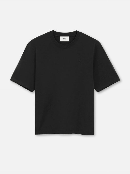 AMI PARIS - Oversized-T-Shirt aus Baumwolle mit Logo in Schwarz - Black