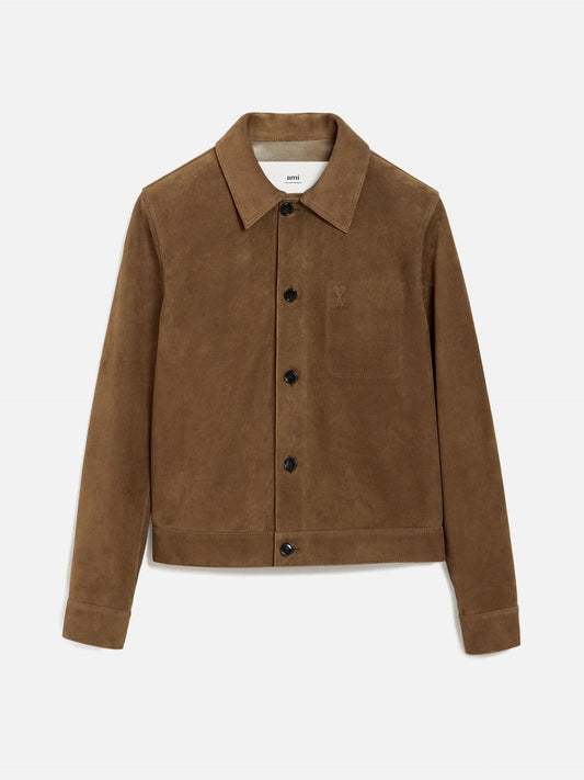 AMI PARIS - Ami De Coeur Lederjacke mit Knöpfen