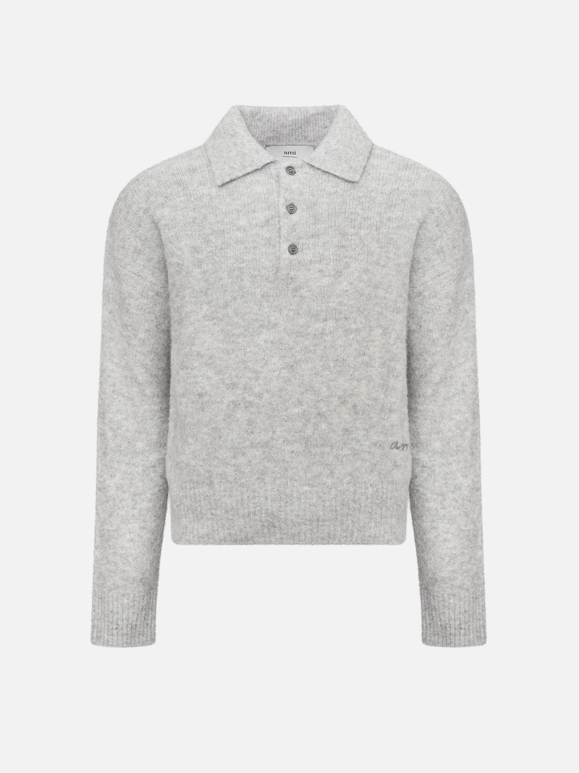 AMI PARIS - Polo-Pullover aus Alpakawolle für Herren