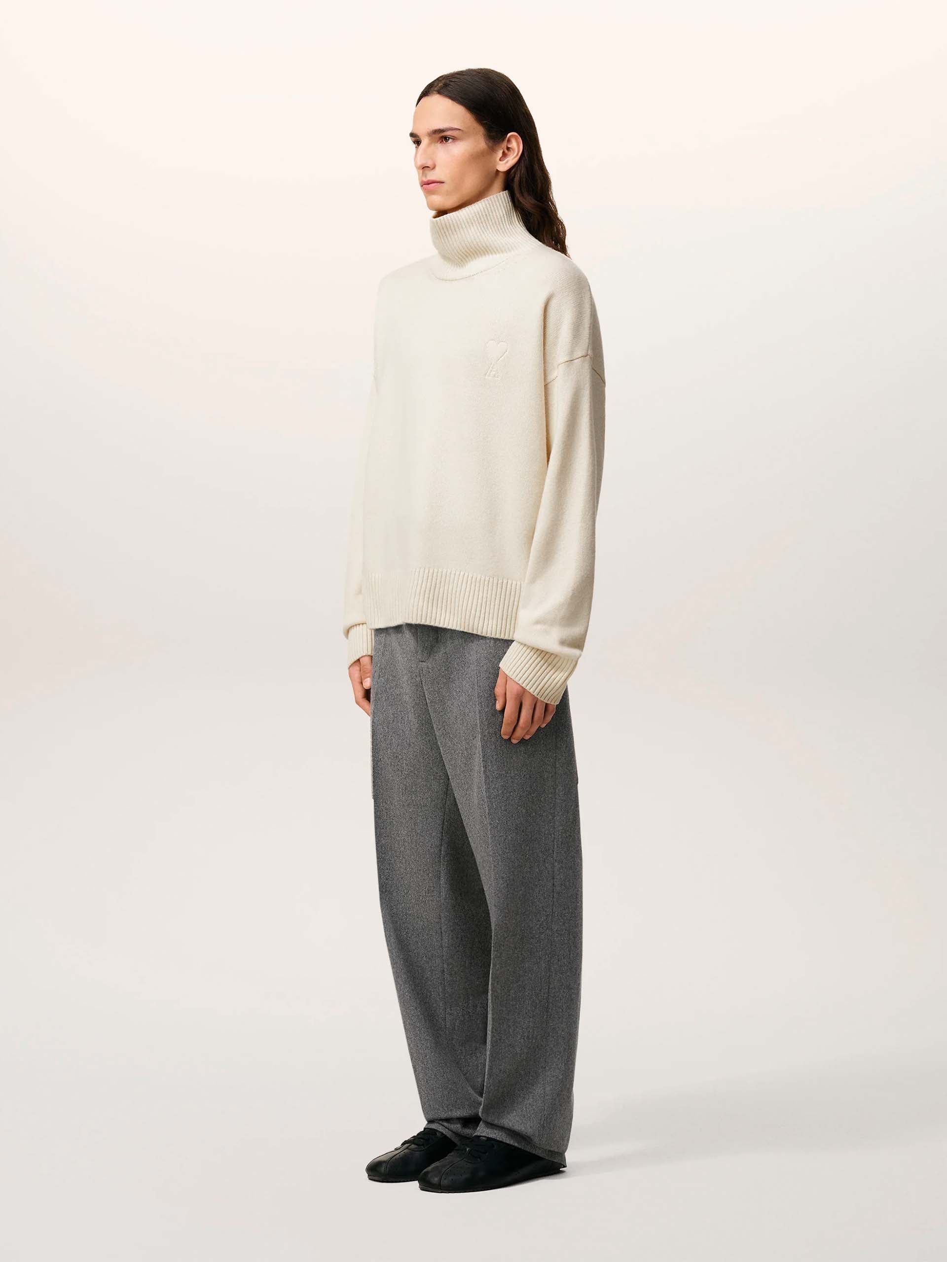 AMI PARIS - Rollkragenpullover Ami De Coeur mit Logo