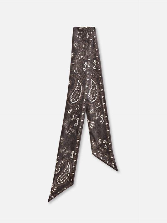GOLDEN GOOSE - Seidentuch mit Paisleymuster in Schwarz - Black