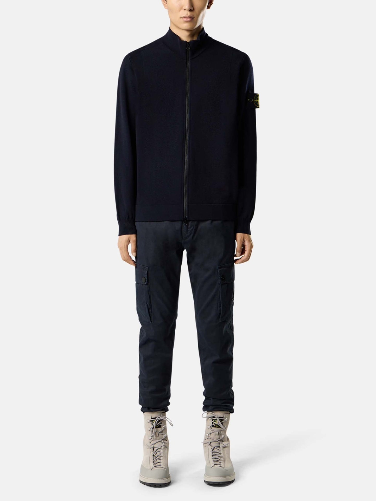 STONE ISLAND - Strickjacke mit Kompass-Patch für Herren