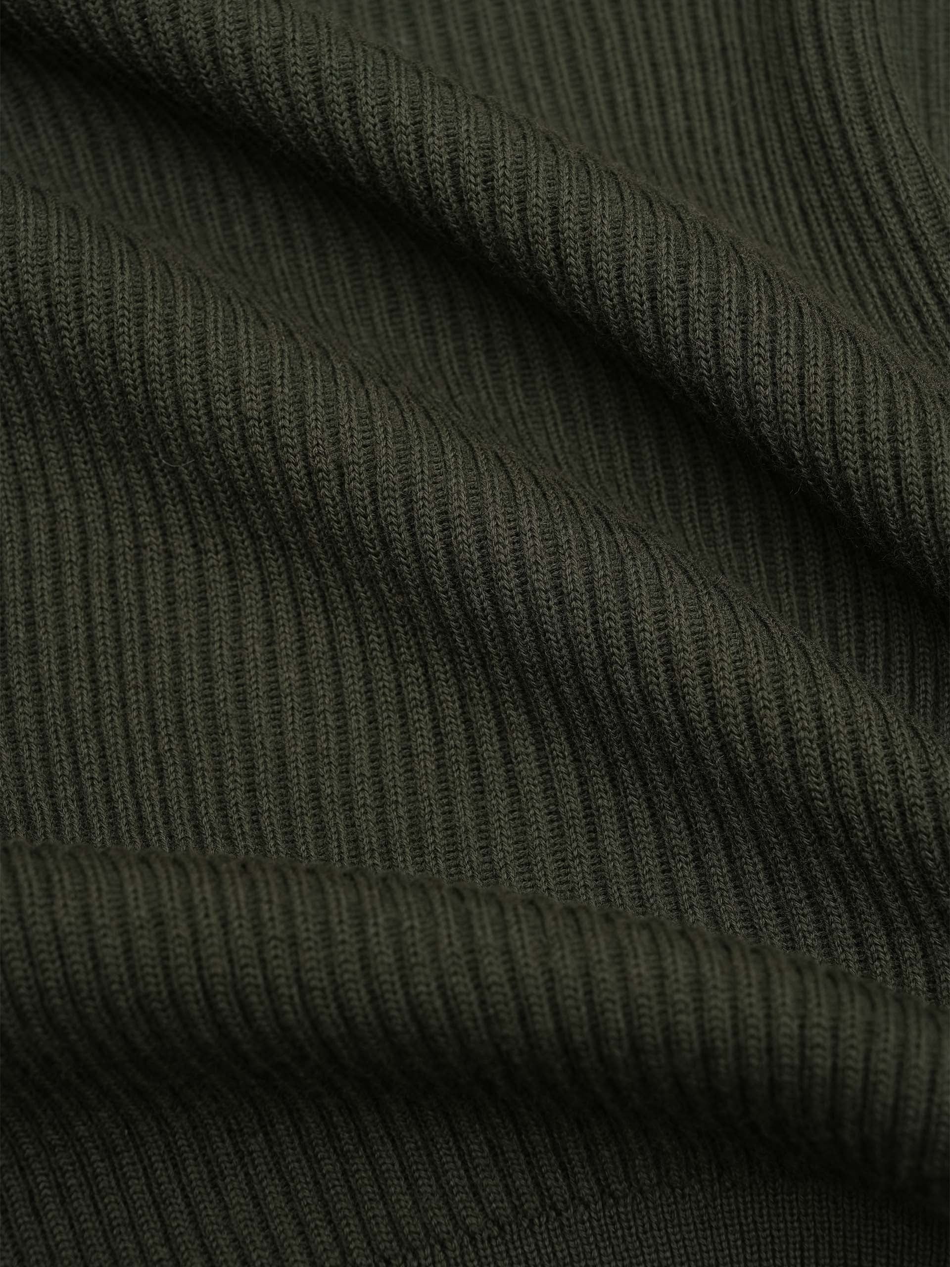 STONE ISLAND - Pullover aus Rippstrick für Herren in Militärgrün - Military green