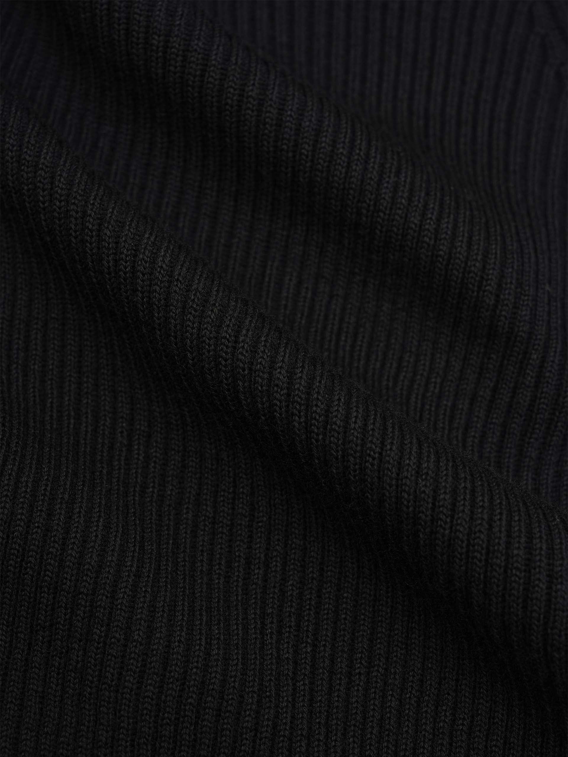 STONE ISLAND - Pullover aus Rippstrick für Herren in Schwarz - Black