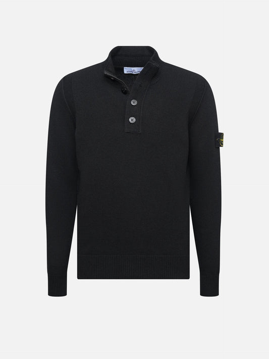 STONE ISLAND - Half-Zip-Pullover mit Logo-Patch für Herren