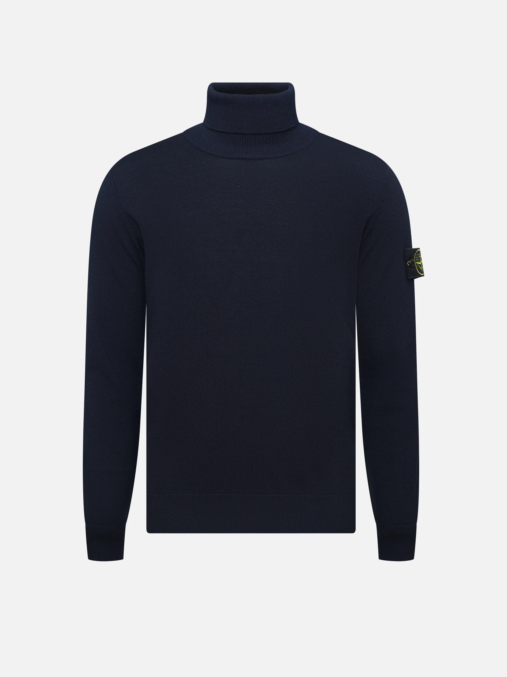 STONE ISLAND - Rollkragenpullover mit Logo-Patch für Herren