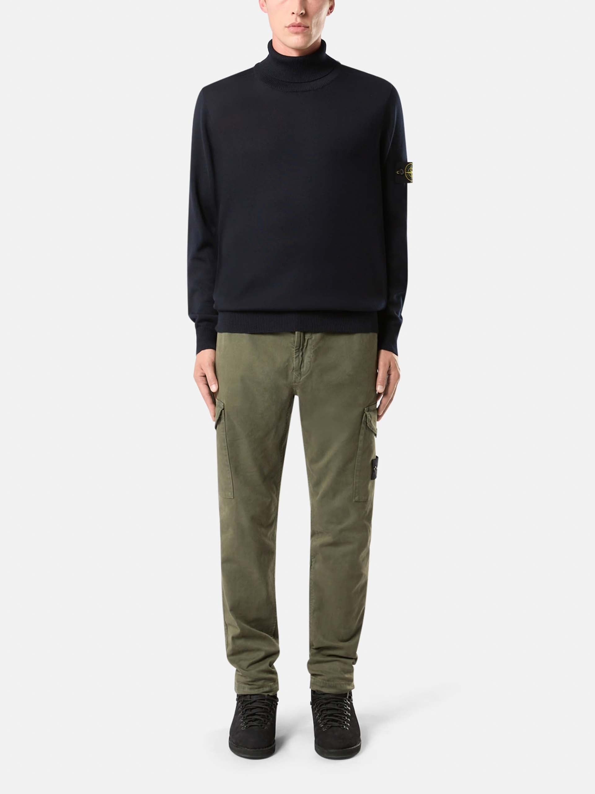 STONE ISLAND - Rollkragenpullover mit Logo-Patch für Herren