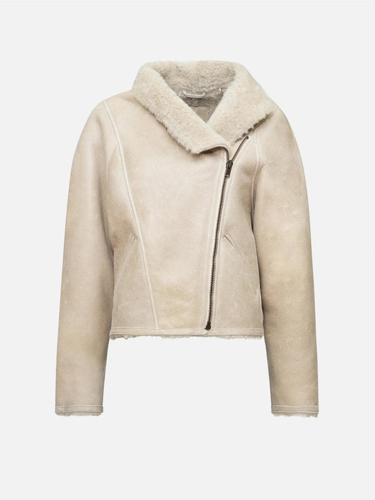 ISABEL MARANT - Shearling-Jacke Blondine für Damen