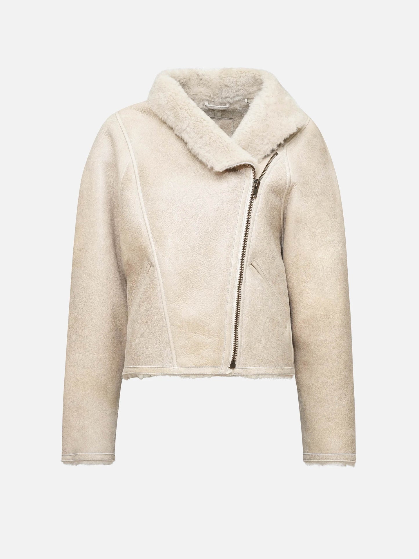 ISABEL MARANT - Shearling-Jacke Blondine für Damen in Ecru