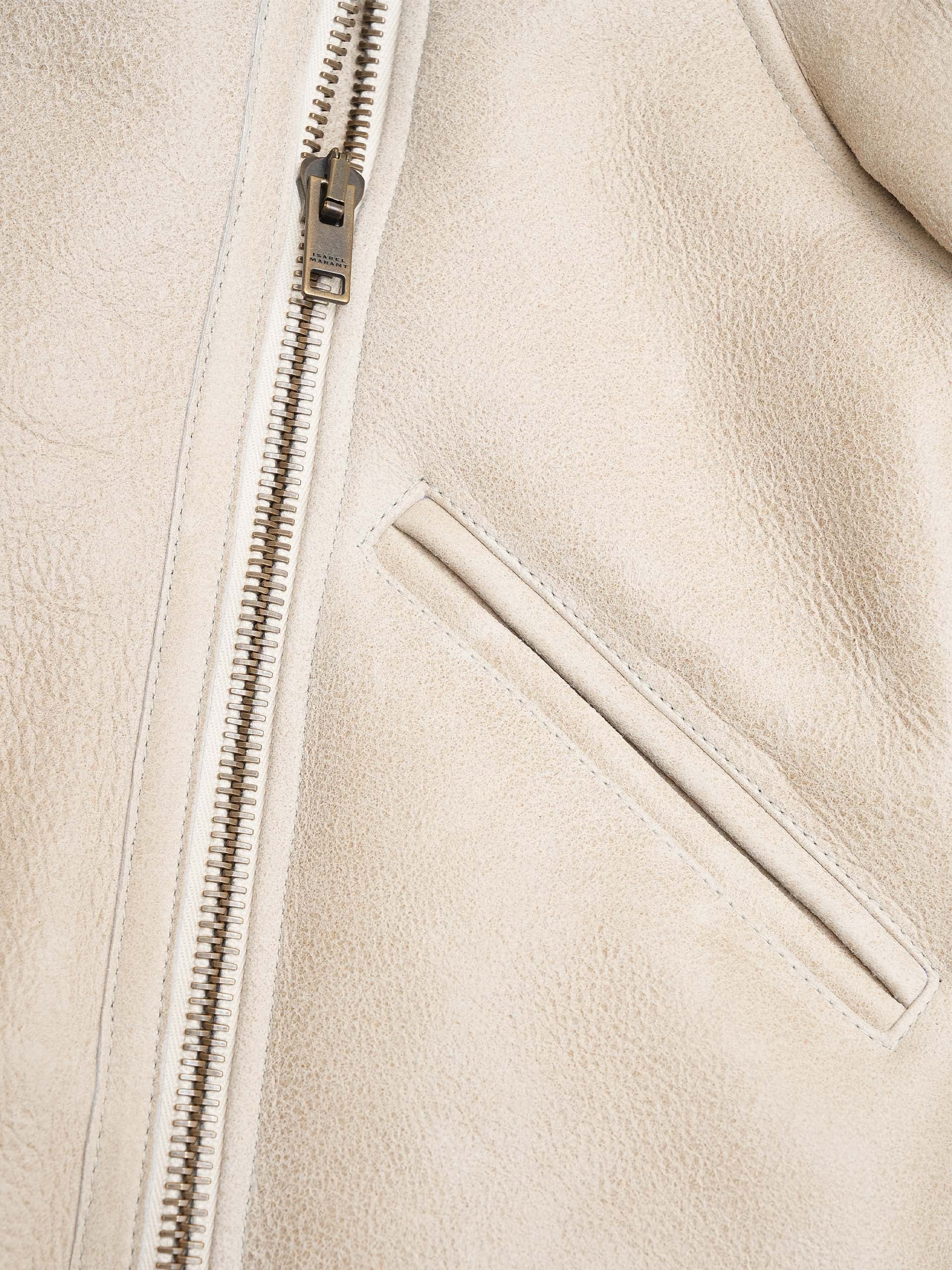 ISABEL MARANT - Shearling-Jacke Blondine für Damen