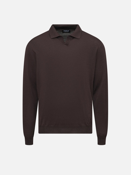 Polo-Pullover aus Wollmix für Herren