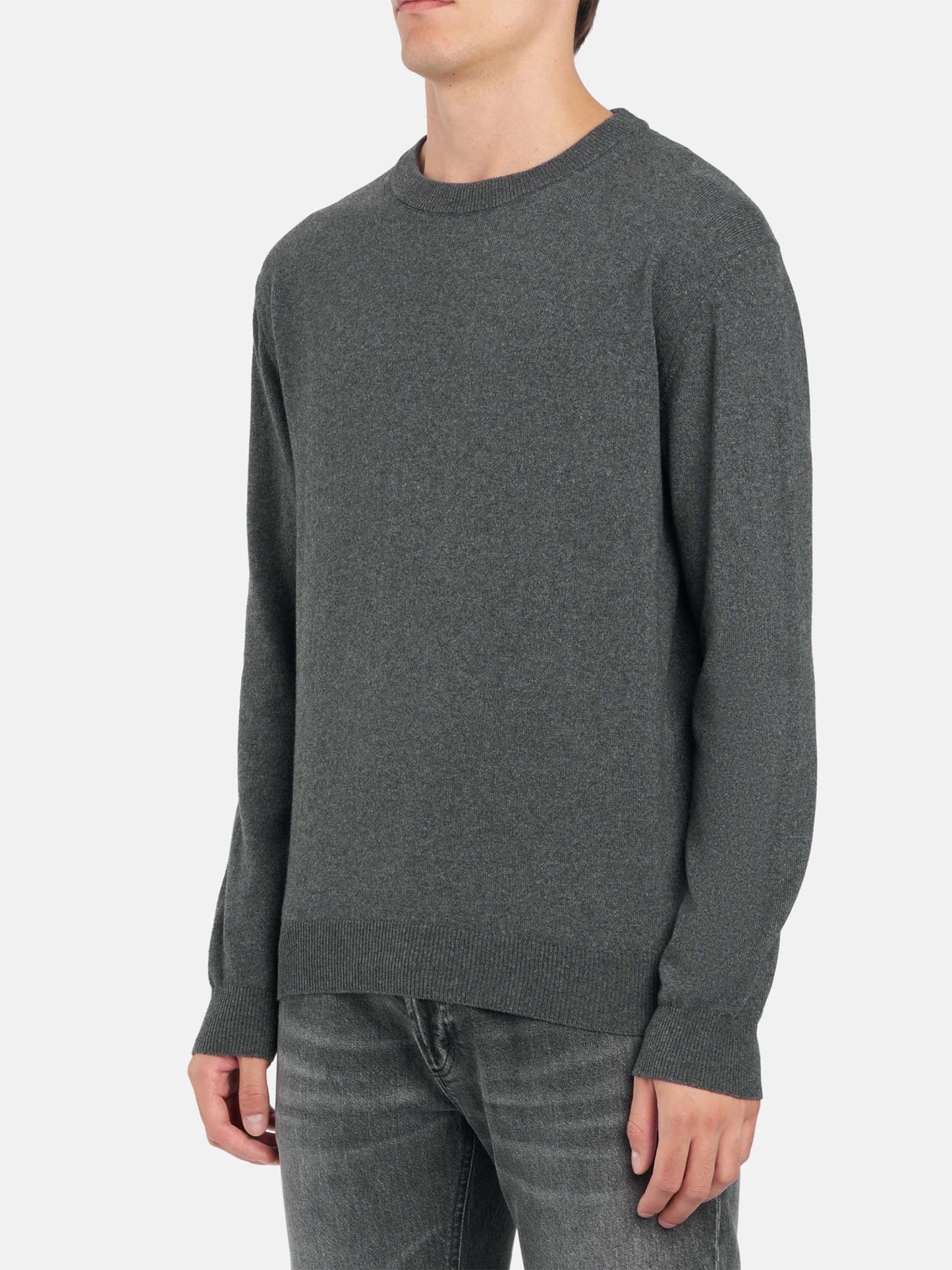 DONDUP - Pullover aus Kaschmir und Seide für Herren in Anthrazitgrau - Anthracite grey