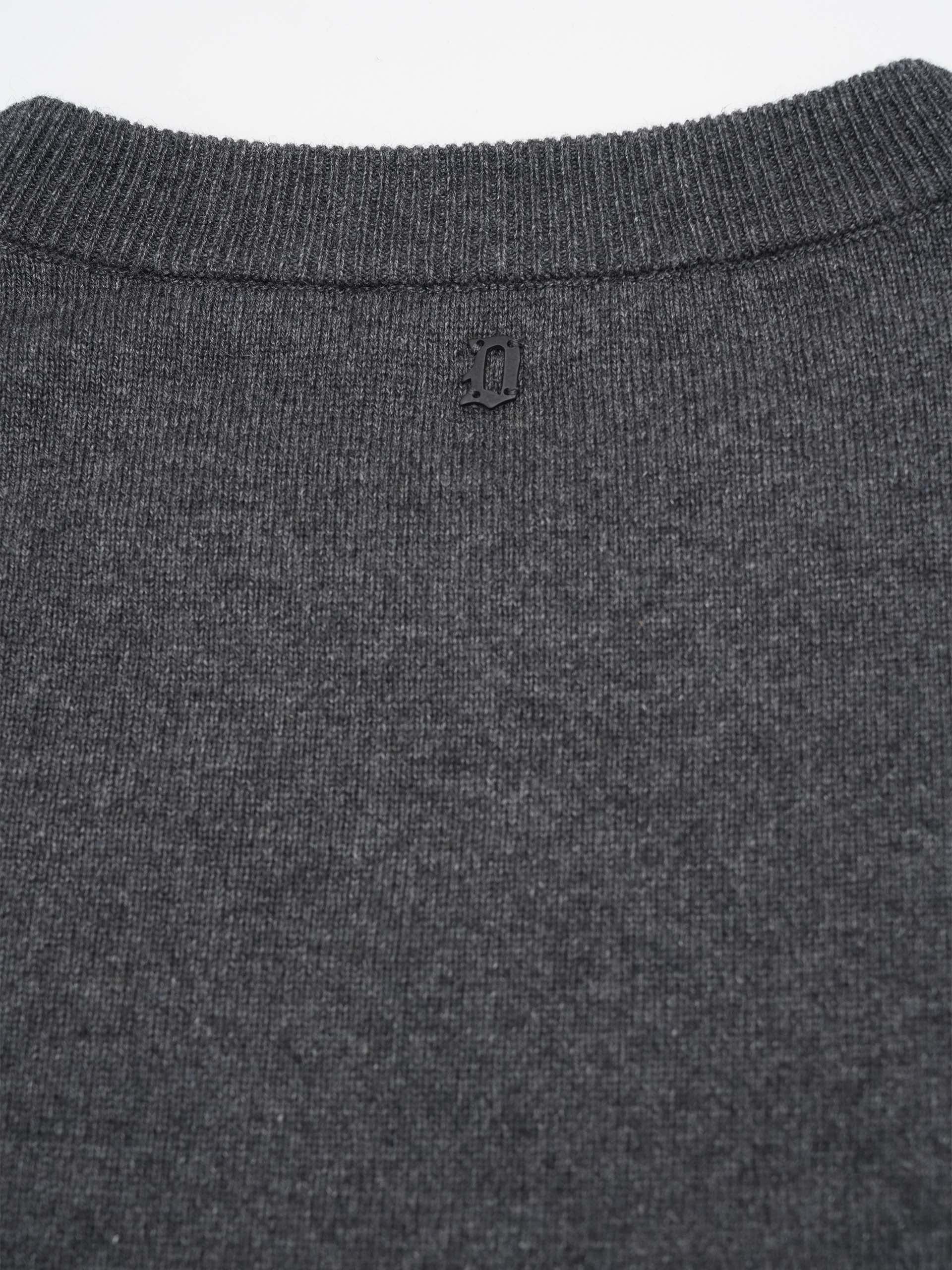 DONDUP - Pullover aus Kaschmir und Seide für Herren in Anthrazitgrau - Anthracite grey