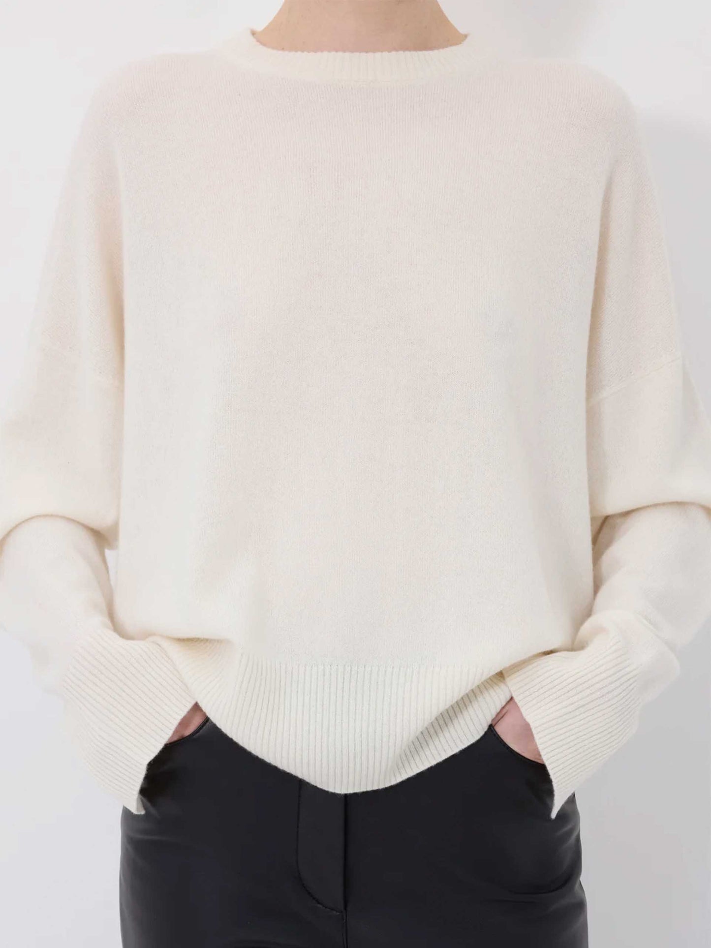 LOULOU DE SAISON - Anaa Pullover aus Kaschmir für Damen in Cremeweiß - Cream white