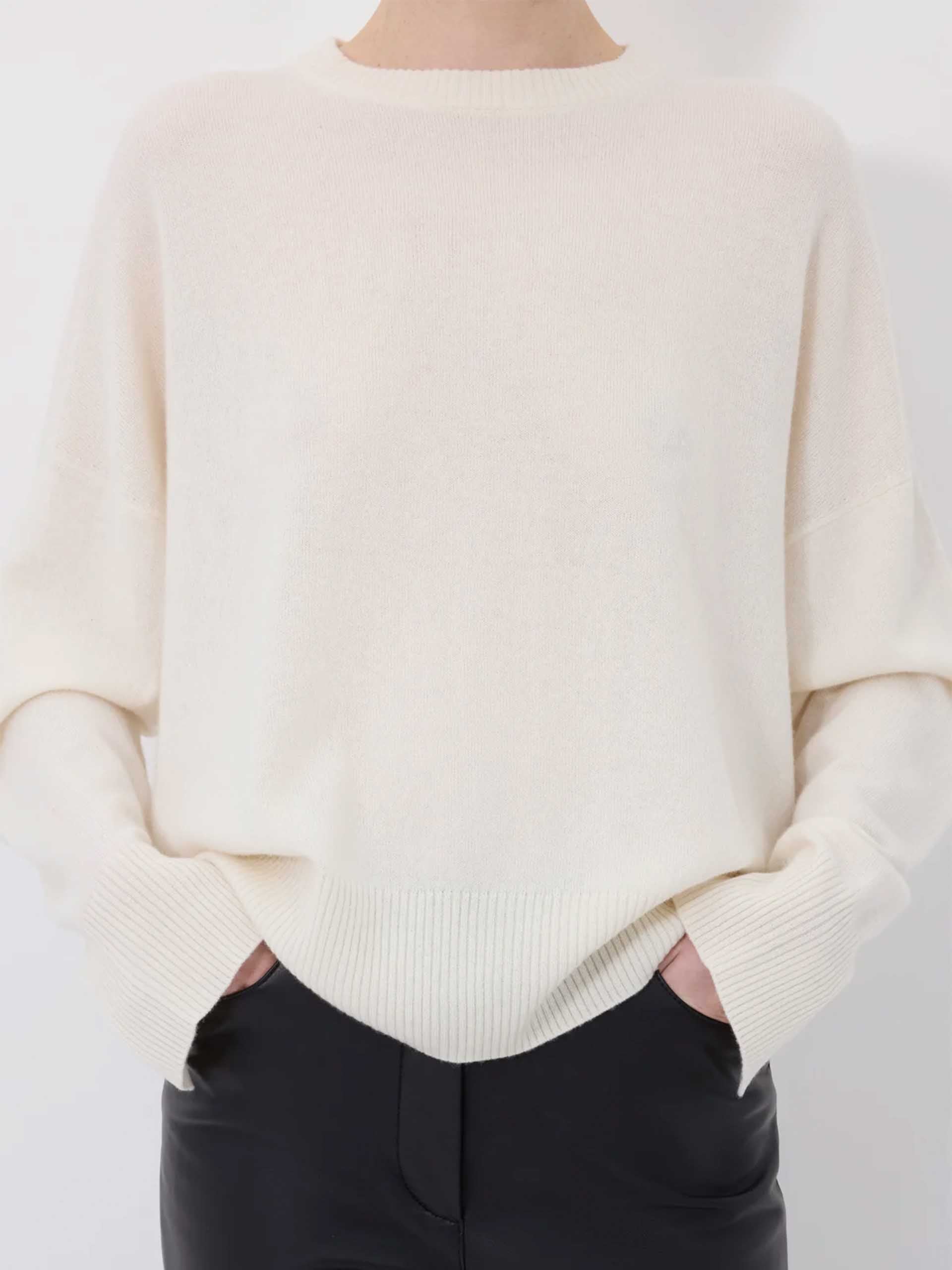 LOULOU DE SAISON - Anaa Pullover aus Kaschmir für Damen in Cremeweiß - Cream white
