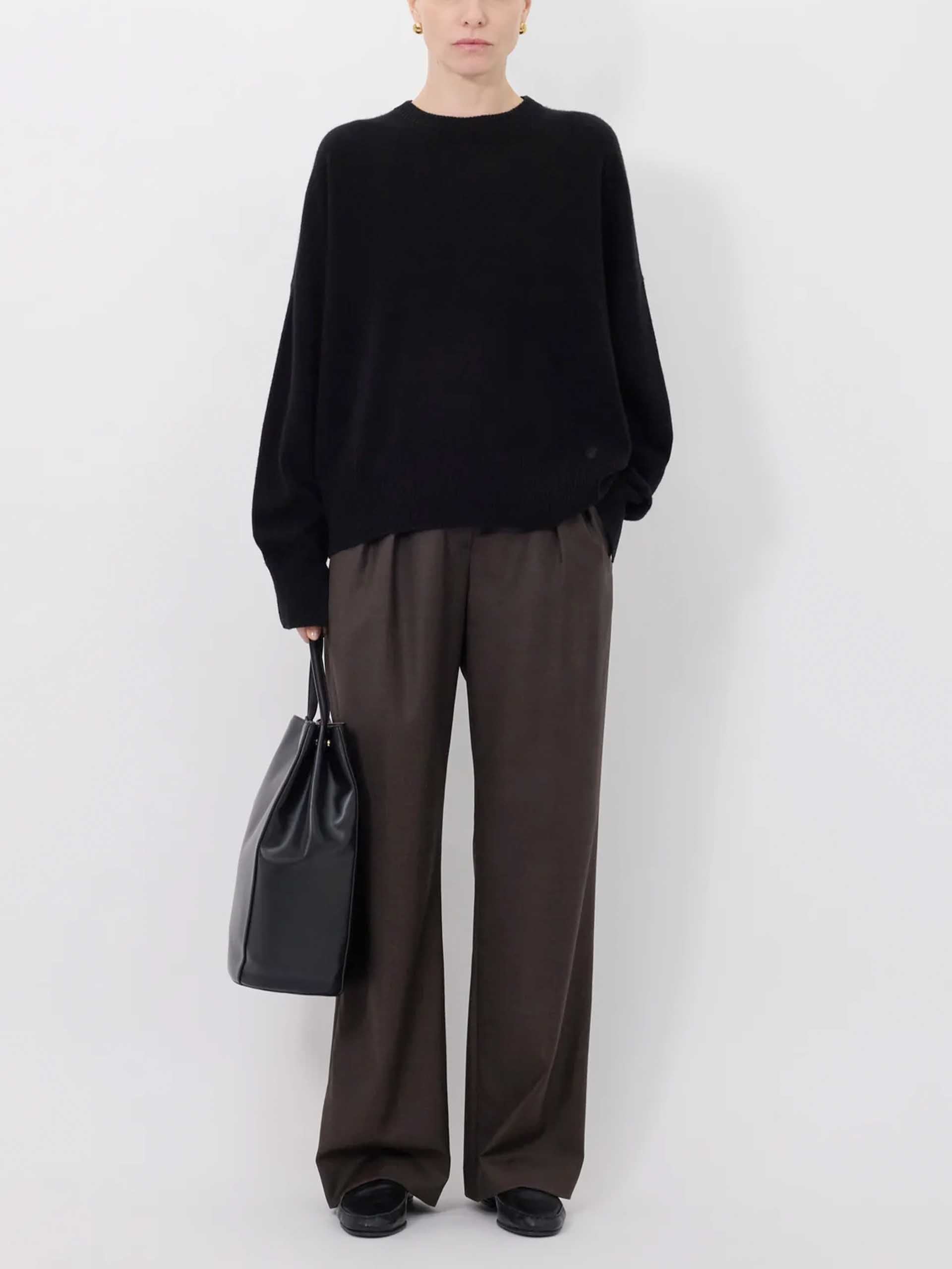 LOULOU DE SAISON - Anaa Pullover aus Kaschmir für Damen in Schwarz - Black