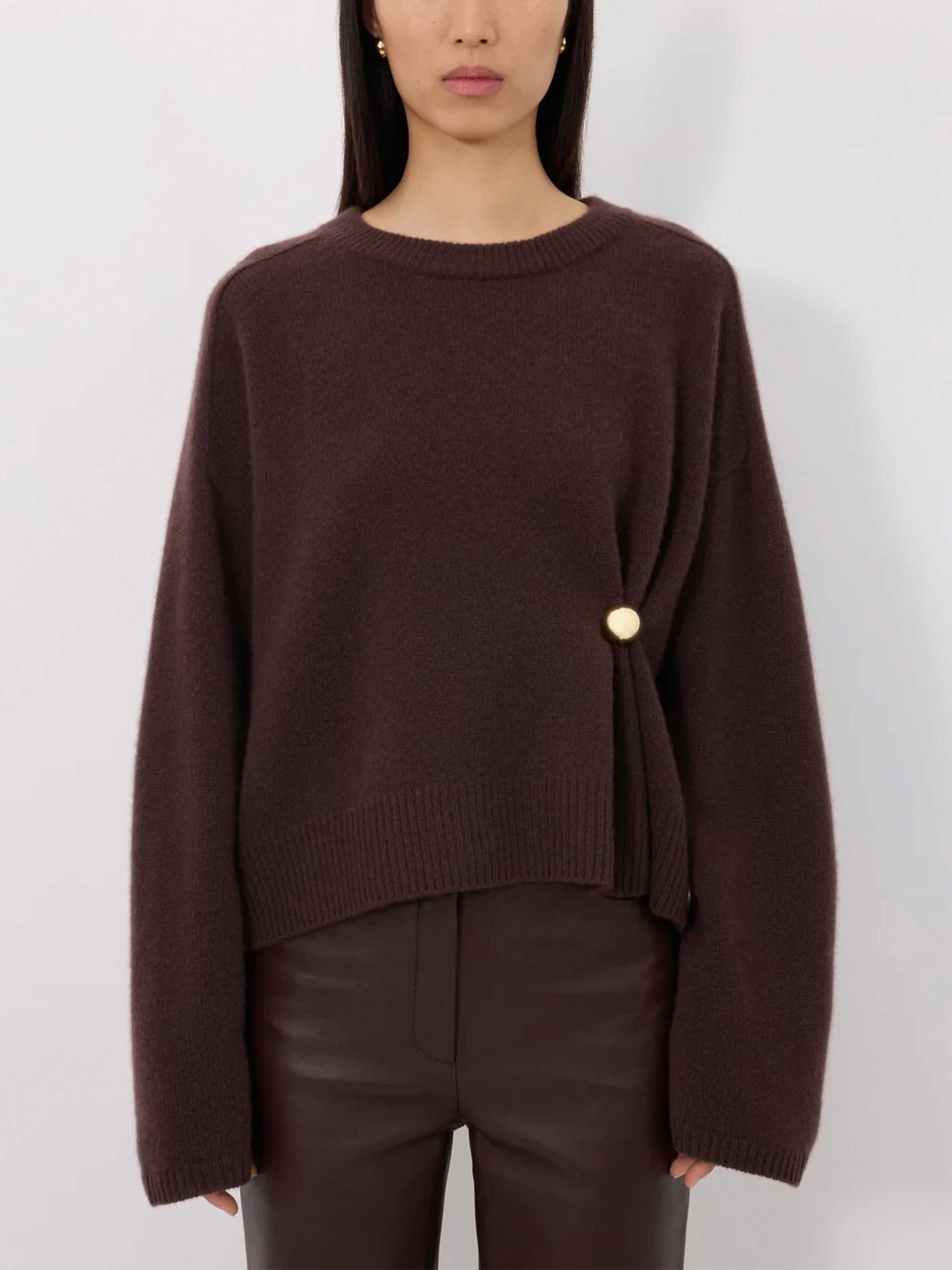 LOULOU DE SAISON - Bill Pullover mit Metall-Detail für Damen in Braun - Brown