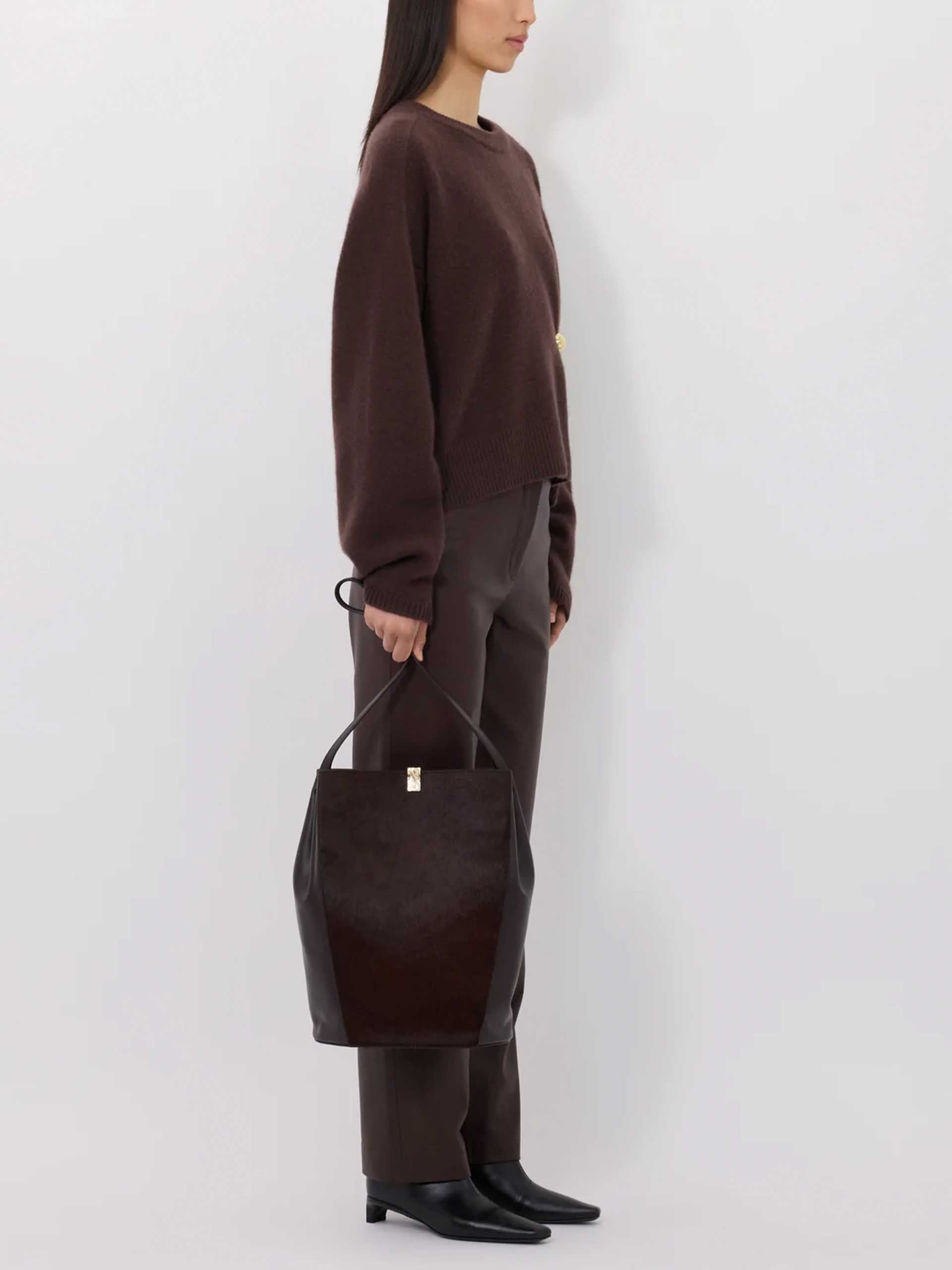 LOULOU DE SAISON - Bill Pullover mit Metall-Detail für Damen in Braun - Brown