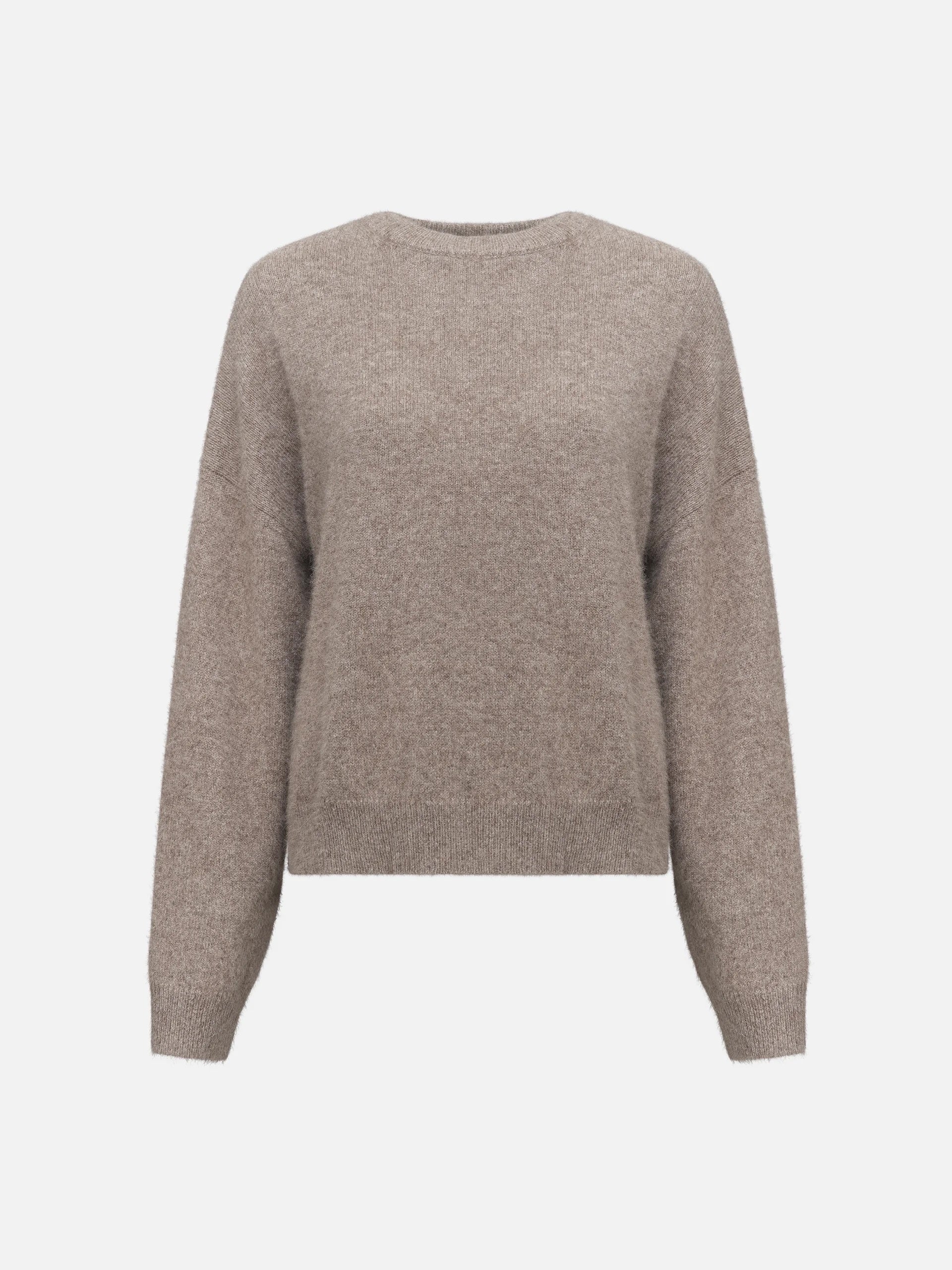 LOULOU DE SAISON - Tristan Pullover aus Yakwolle für Damen in Taupe Melange