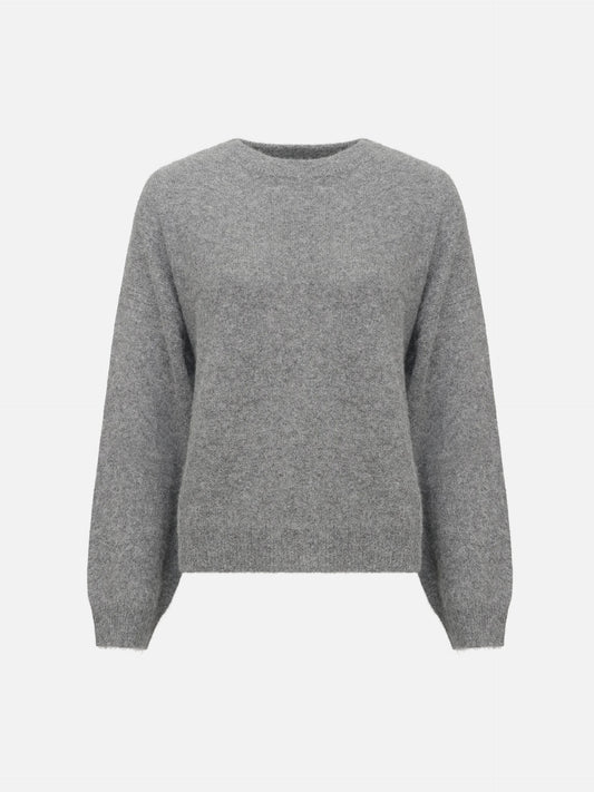 LOULOU DE SAISON - Tristan Pullover aus Yakwolle für Damen in Anthrazitgrau - Anthracite grey
