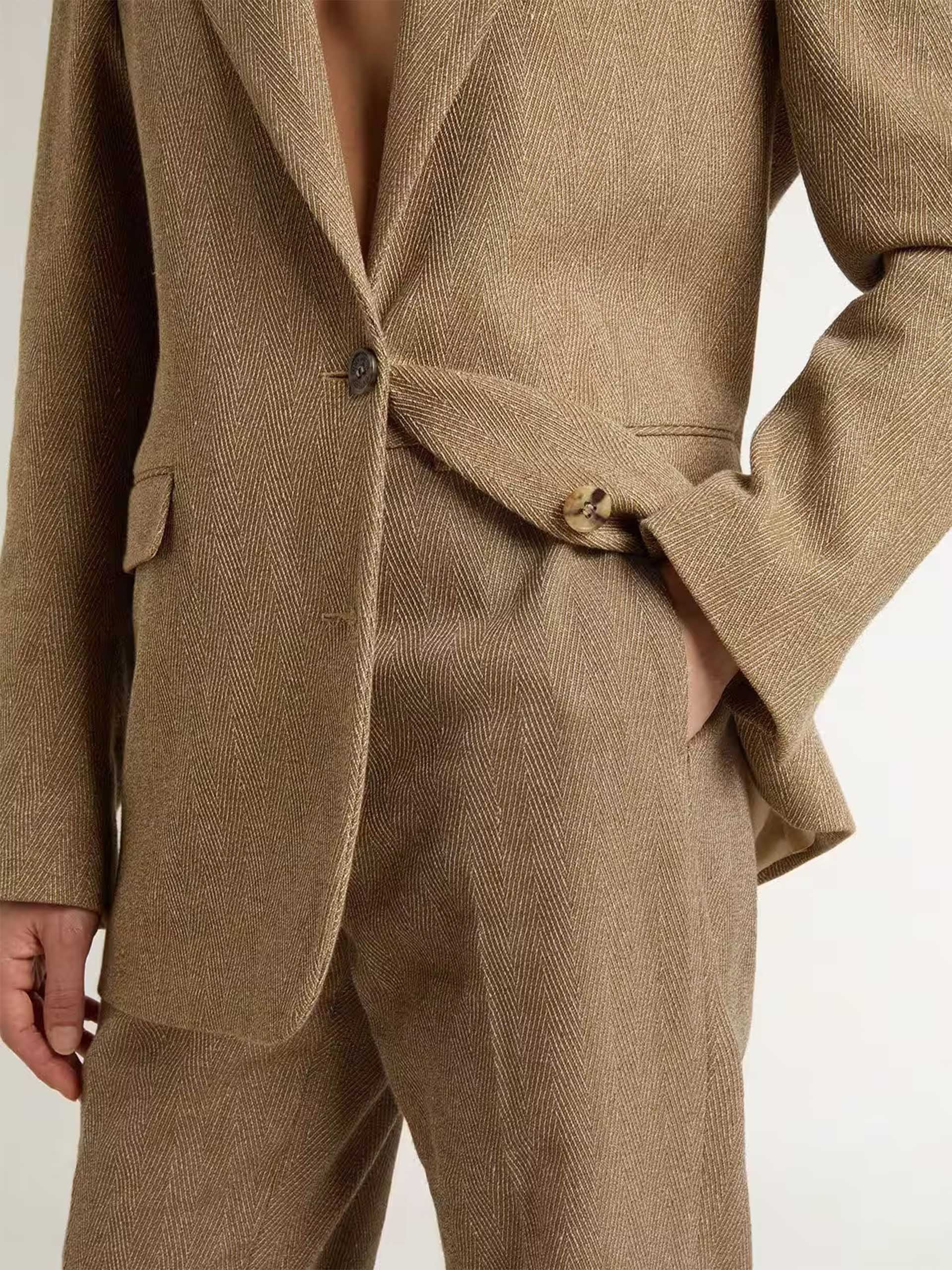 GOLDEN GOOSE - Hose Maewa mit Fischgrätmuster für Damen