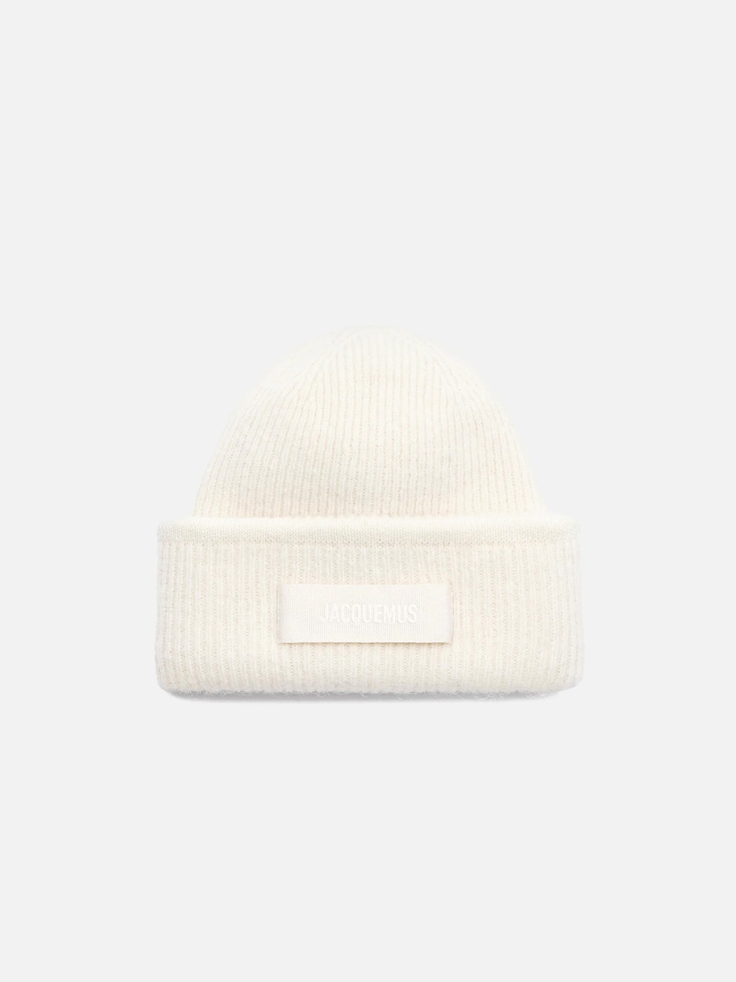 JACQUEMUS - Mütze Gros Grain mit Logo-Detail in Cremeweiß - Cream white