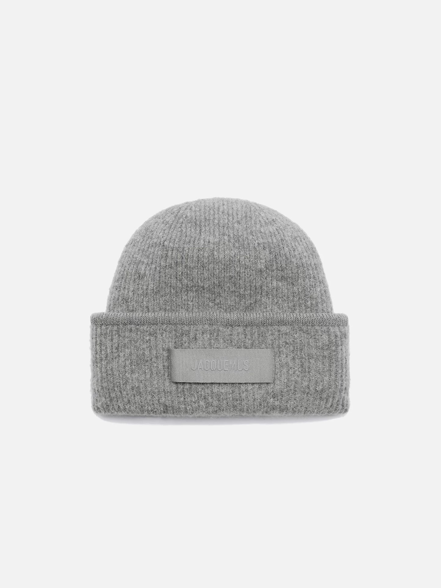 JACQUEMUS - Mütze Gros Grain mit Logo-Detail in Grau - Grey