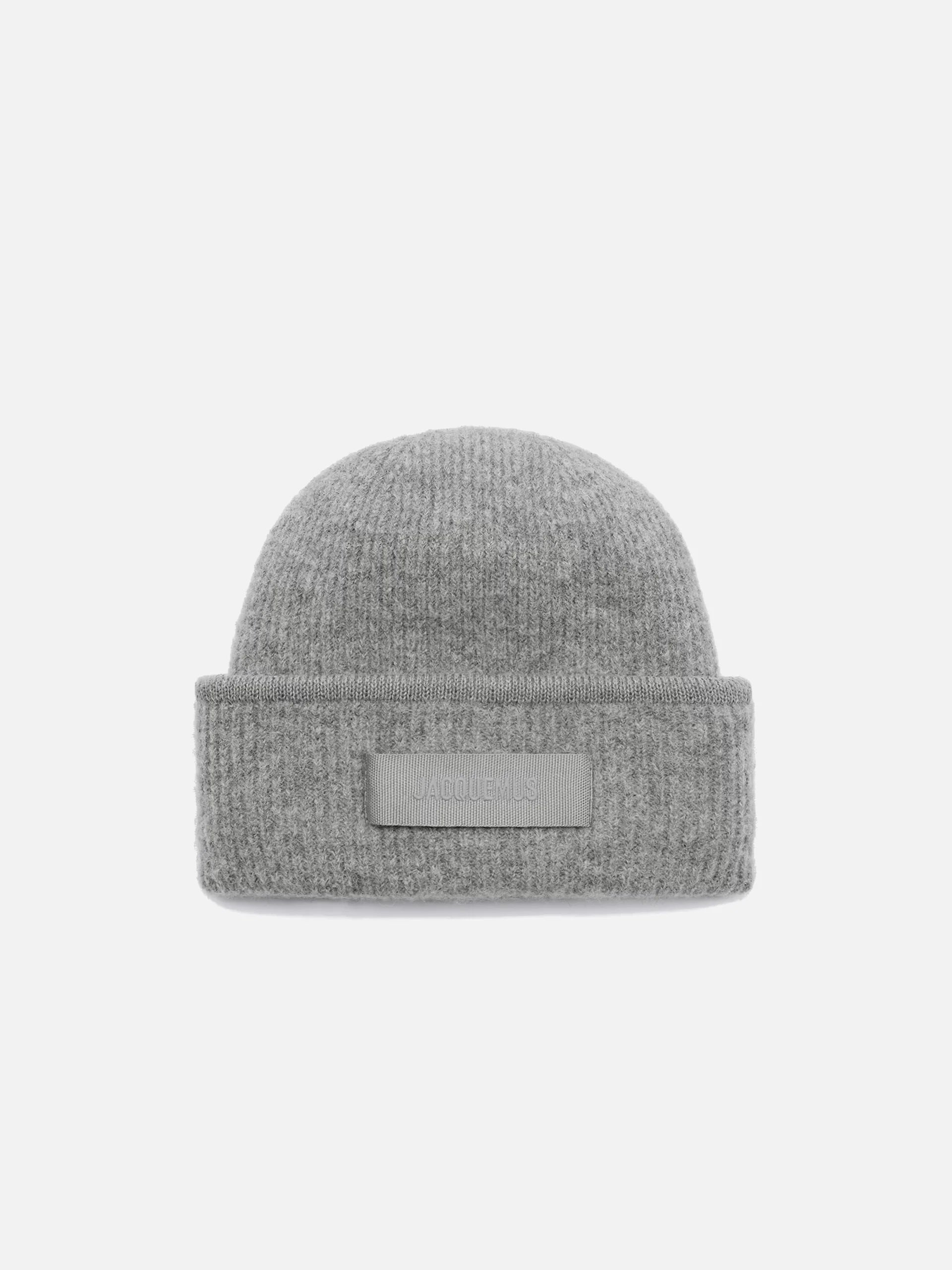 JACQUEMUS - Mütze Gros Grain mit Logo-Detail in Grau - Grey